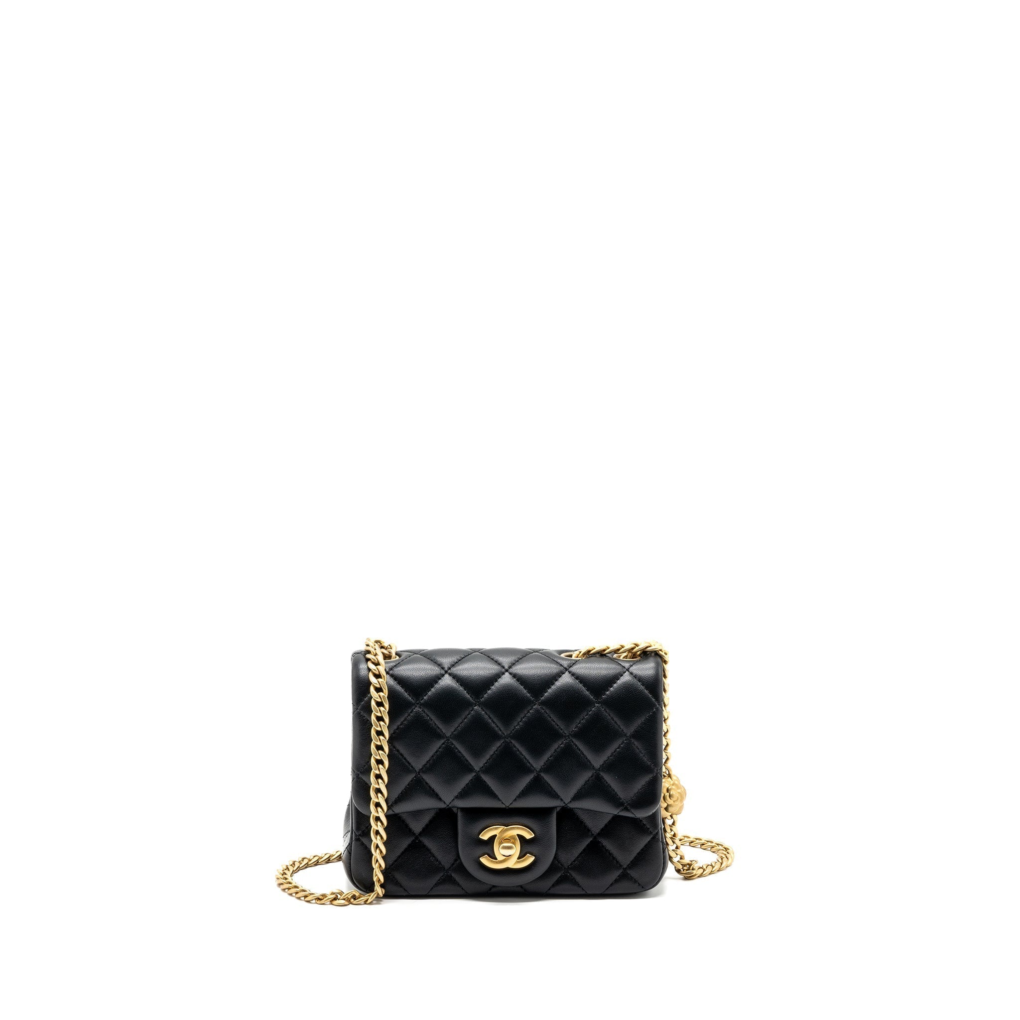chanel-camellia-adjustable-chain-mini-square-flap-bag-lambskin-black-ghw-microchip