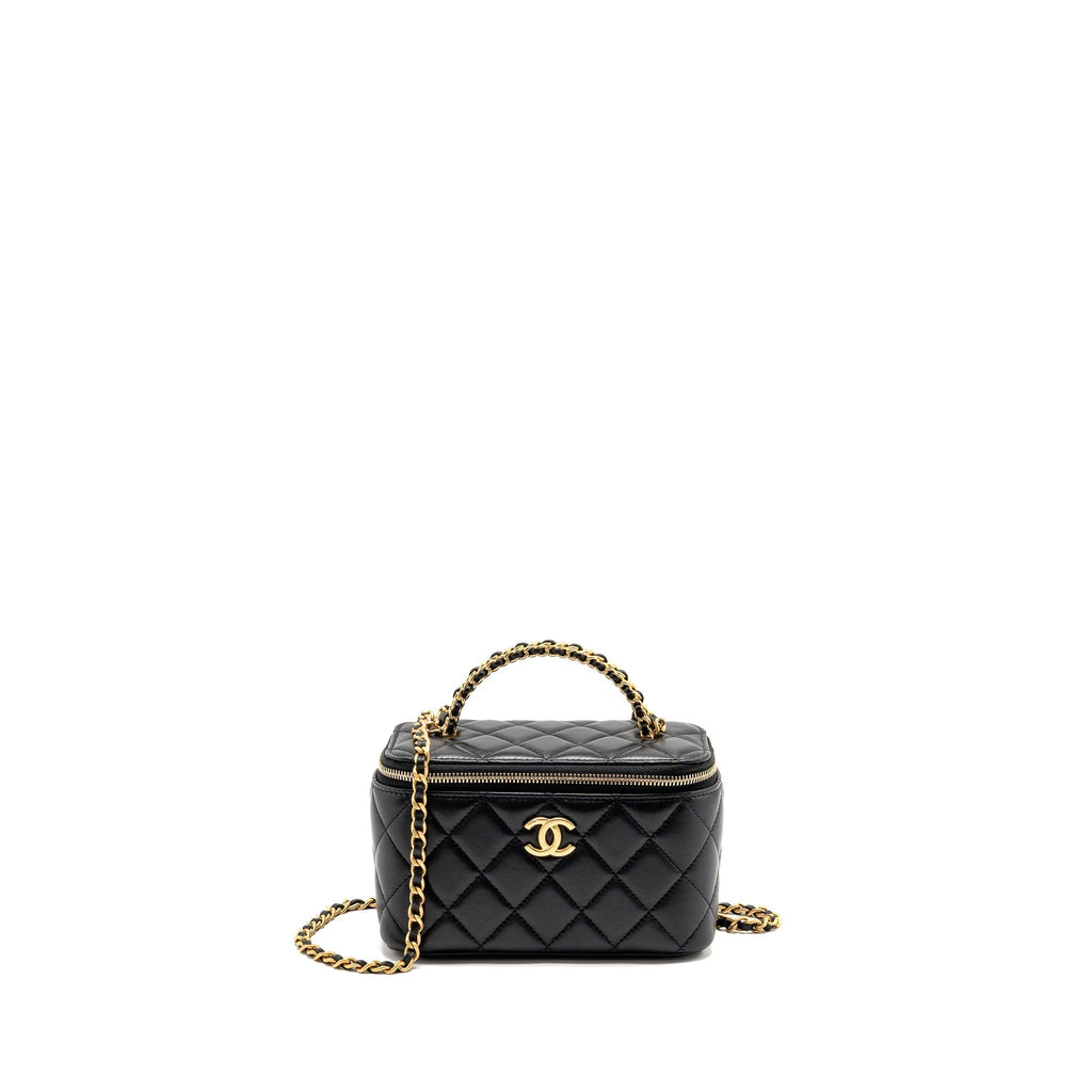 chanel-top-handle-long-vanity-lambskin-black-ghwmicrochip