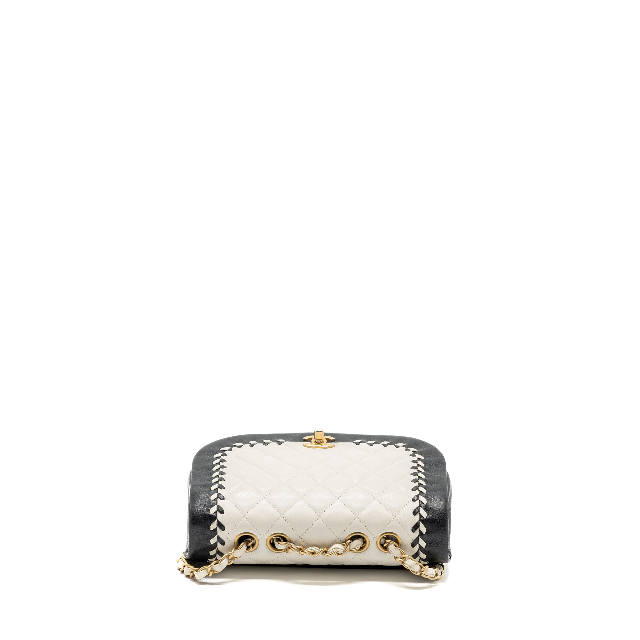 chanel-quilted-flap-bag-white-black-ghw