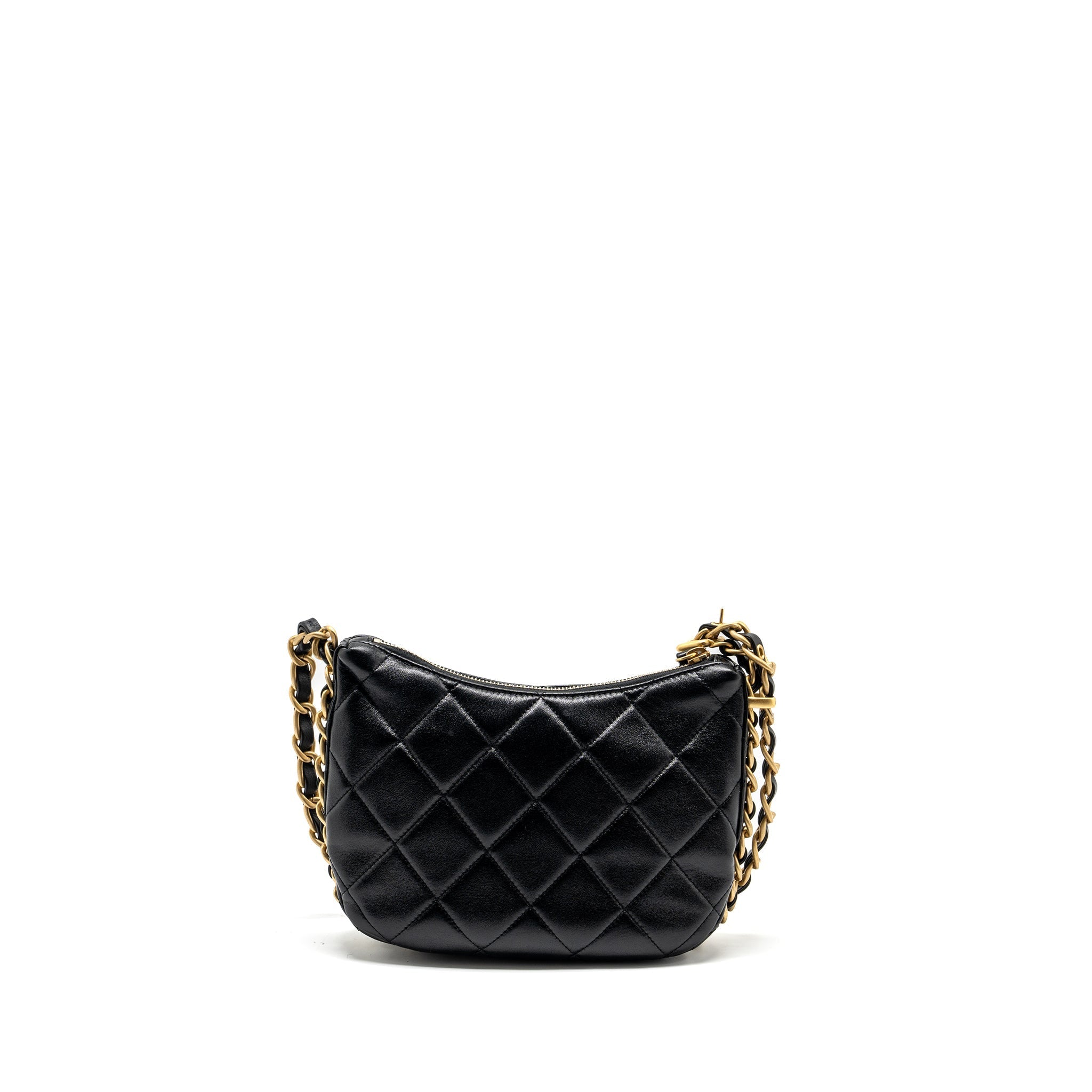 chanel-23k-hobo-bag-with-adjustable-chain-lambkin-black-ghw-microchip