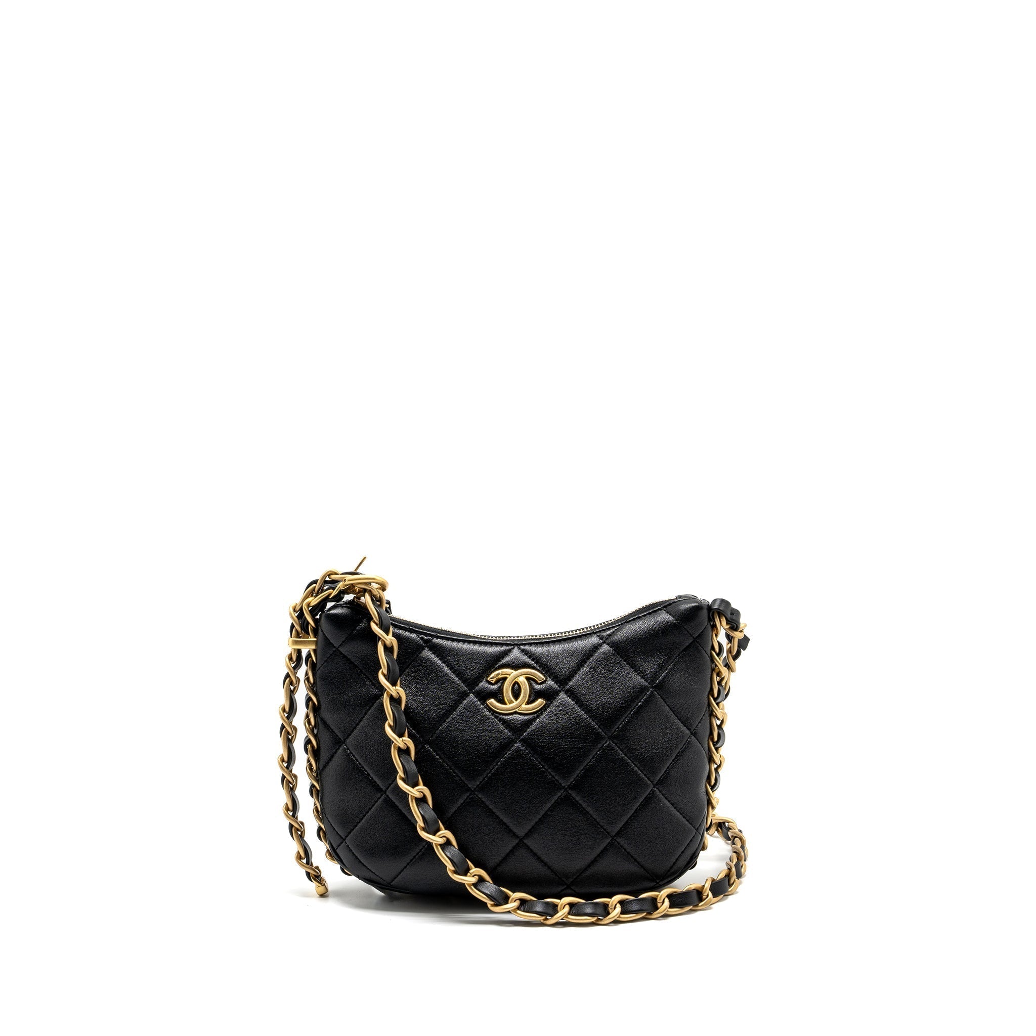 chanel-23k-hobo-bag-with-adjustable-chain-lambkin-black-ghw-microchip