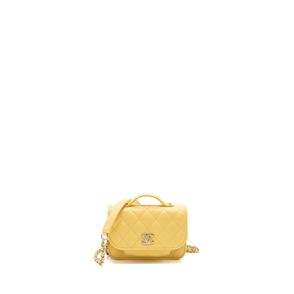 chanel-mini-business-affinity-wallet-on-chain-caviar-yellow-lghw-microchip