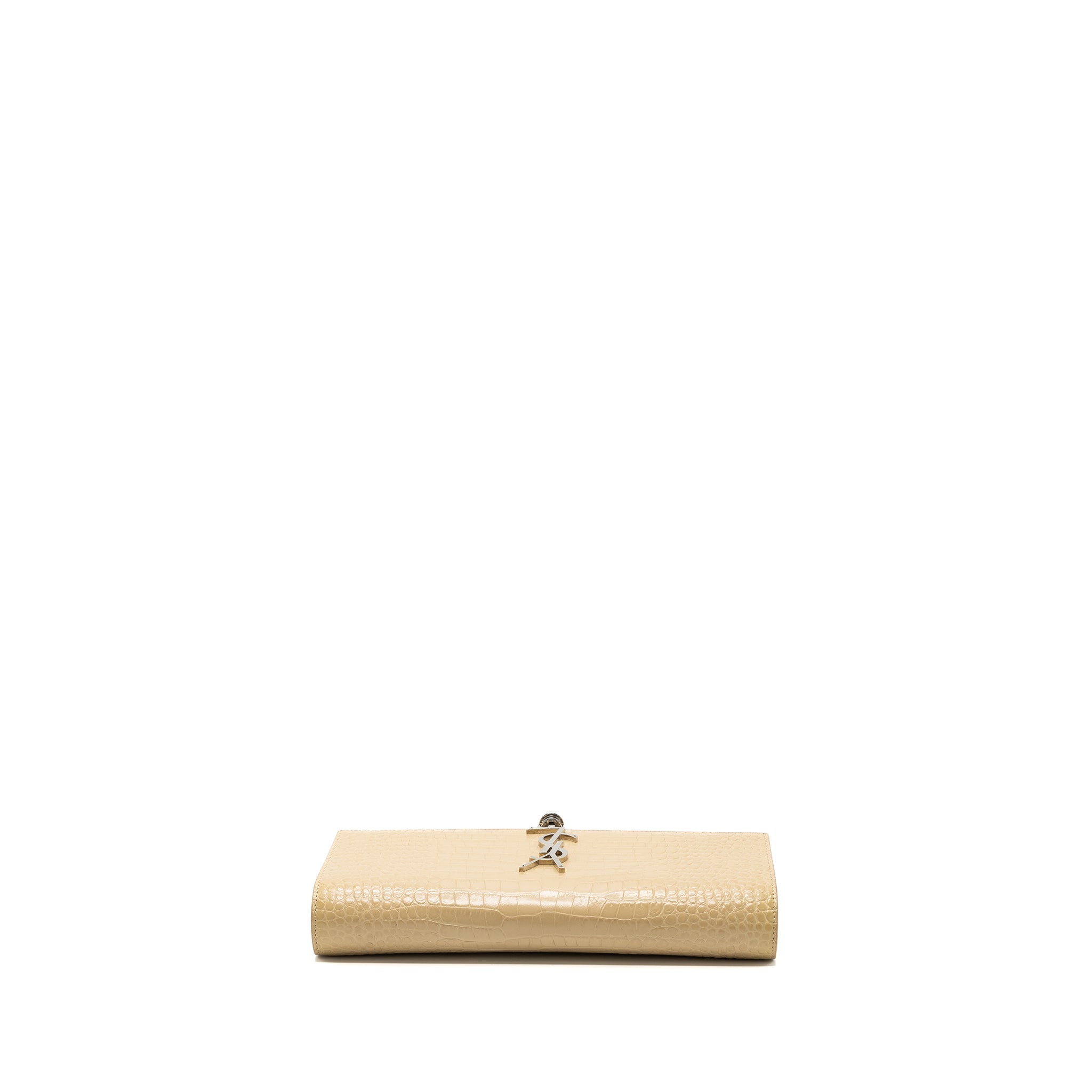 saint-laurent-kate-clutch-croc-embossed-leather-beige-shw