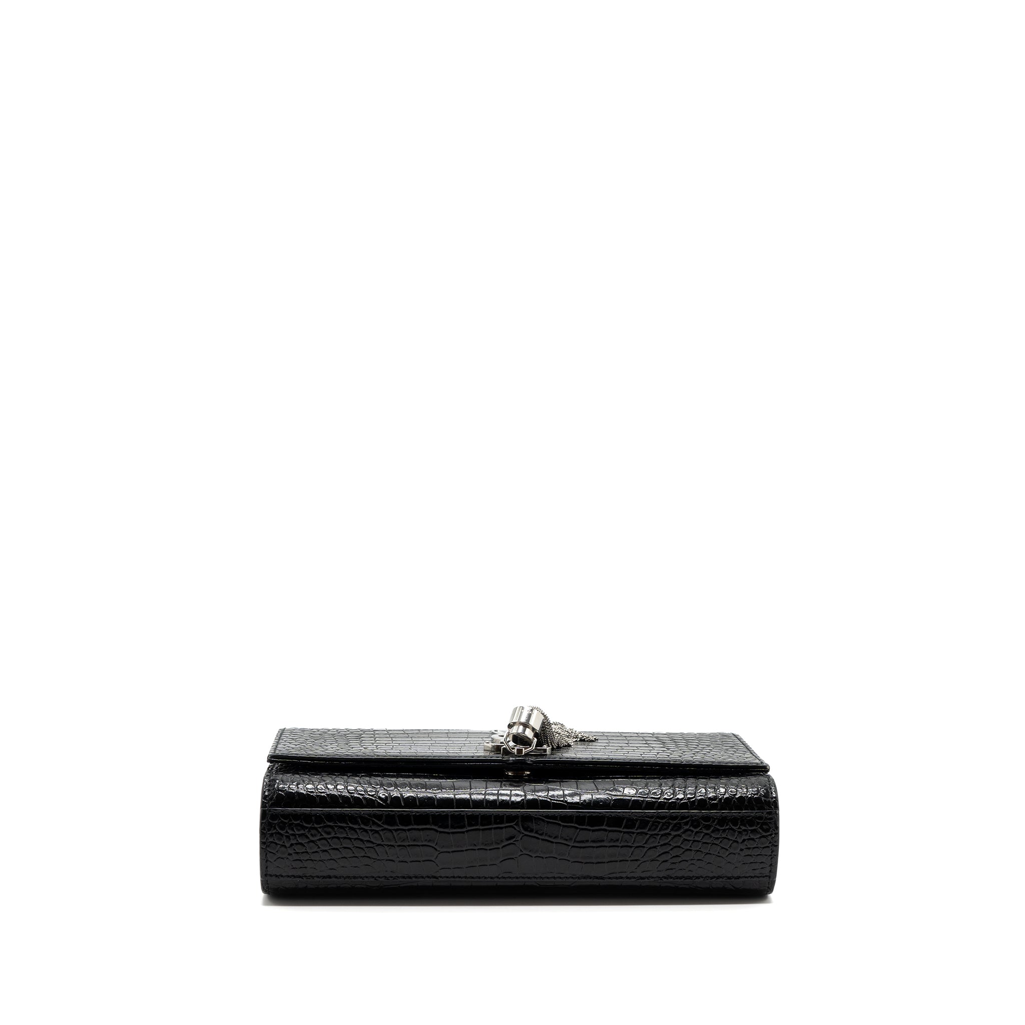 saint-laurent-ysl-kate-tassel-croc-embossed-calfskin-black-shw