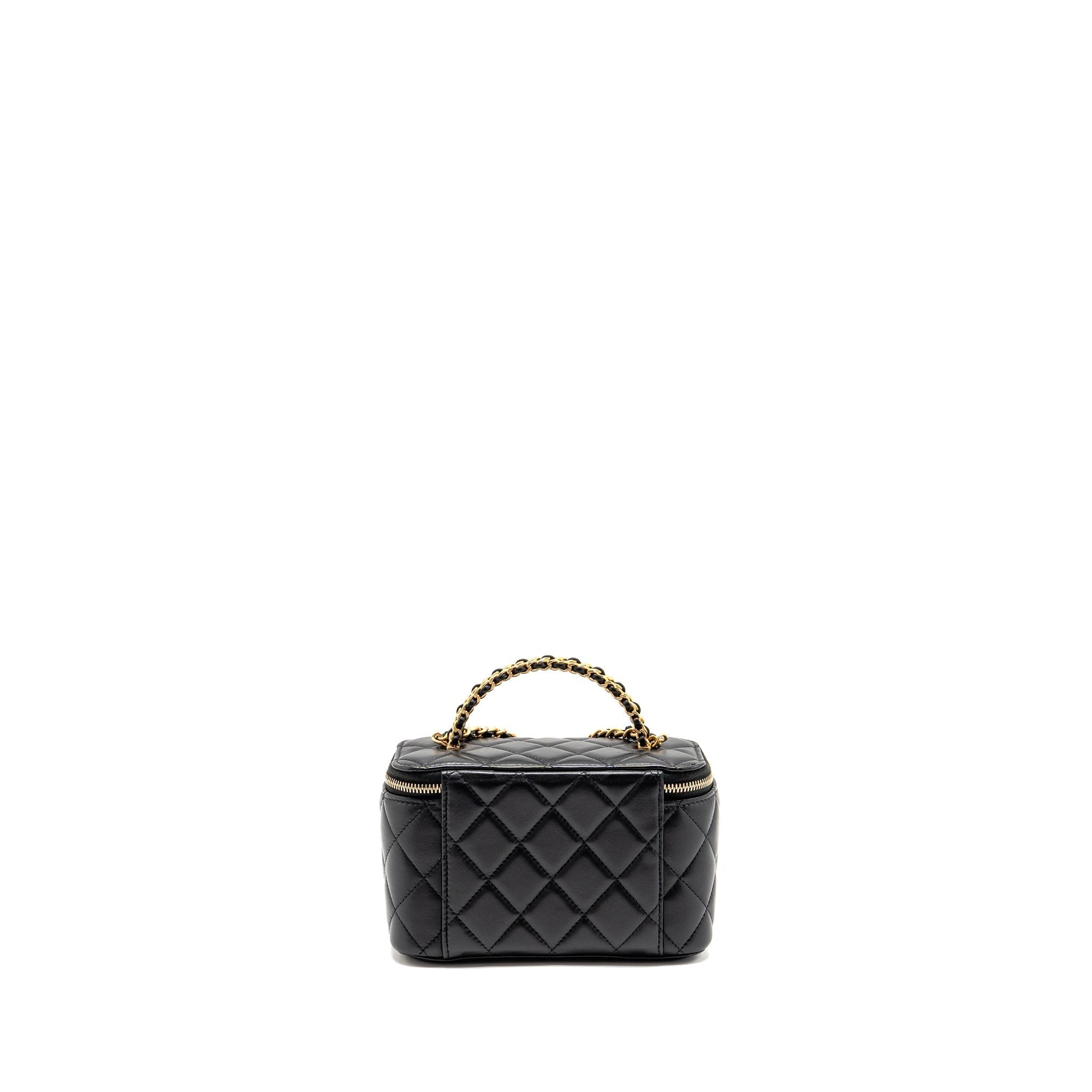 chanel-top-handle-long-vanity-lambskin-black-ghwmicrochip