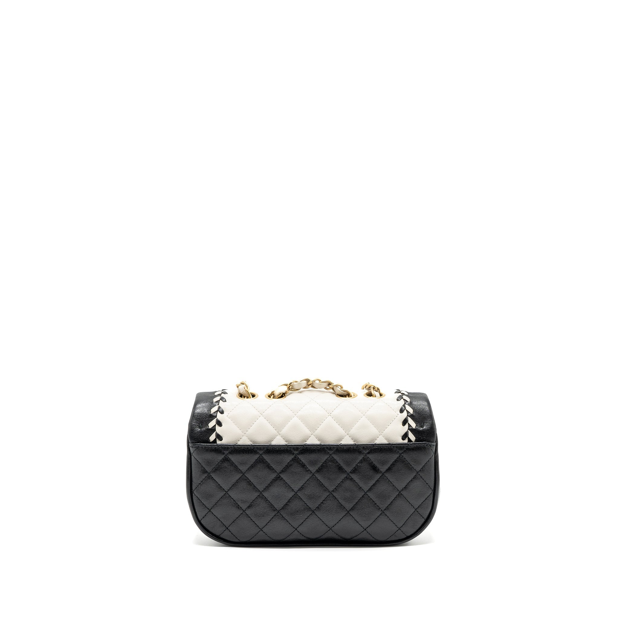 chanel-quilted-flap-bag-white-black-ghw