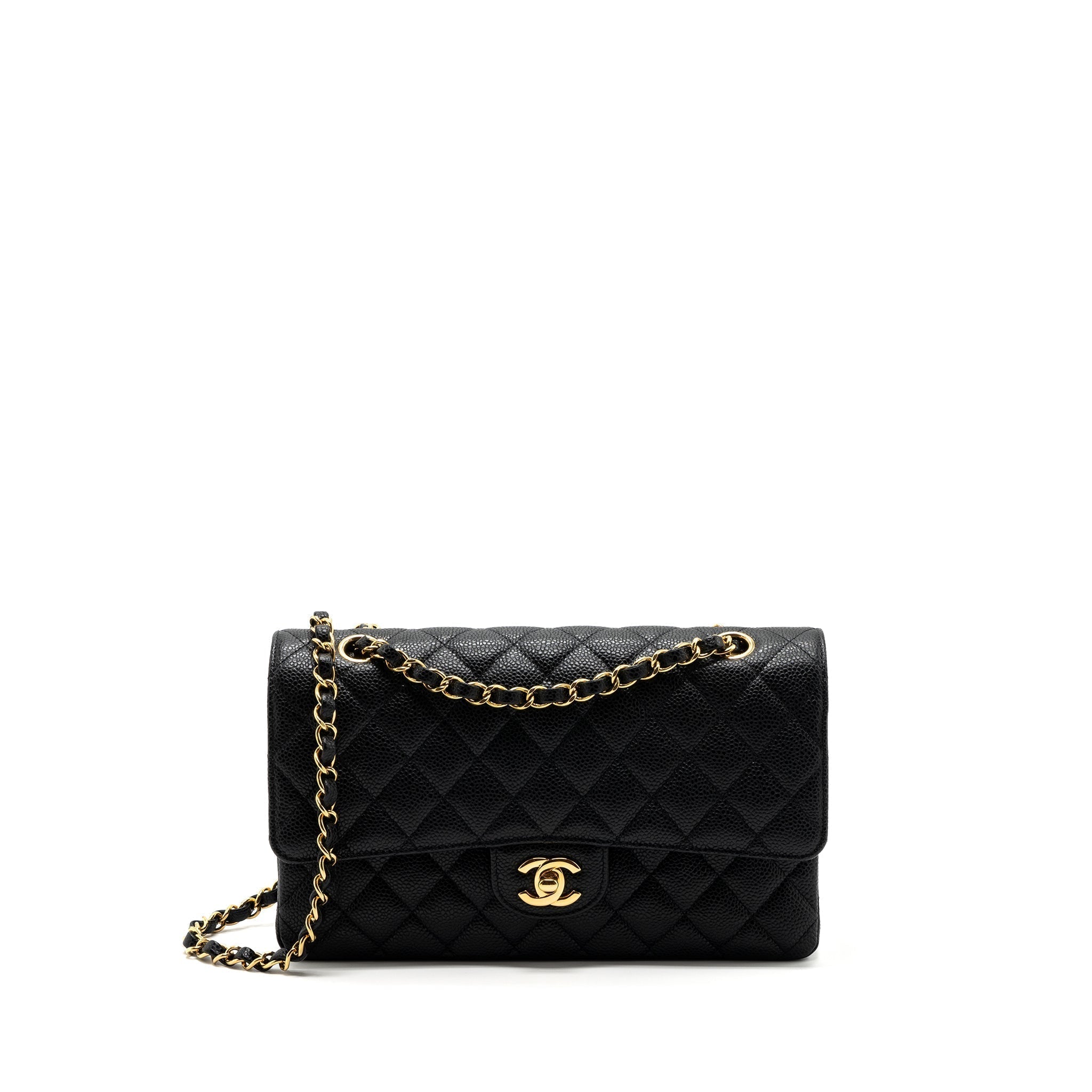 chanel-medium-classic-double-flap-bag-caviar-black-ghwmicrochip