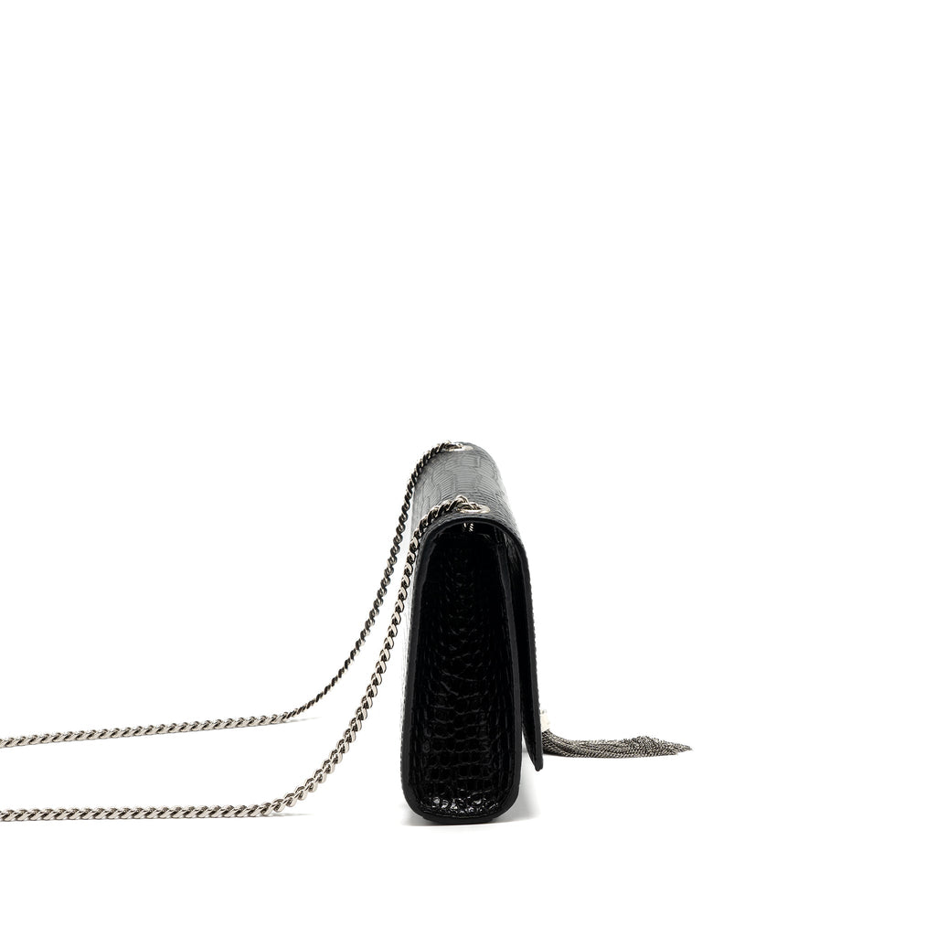 saint-laurent-ysl-kate-tassel-croc-embossed-calfskin-black-shw