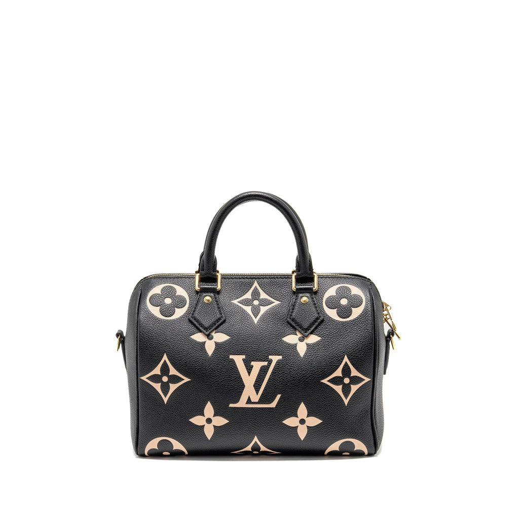 louis-vuitton-speedy-bandouliere-25-bicolour-monogram-empreinte-leather-black-beige-ghw