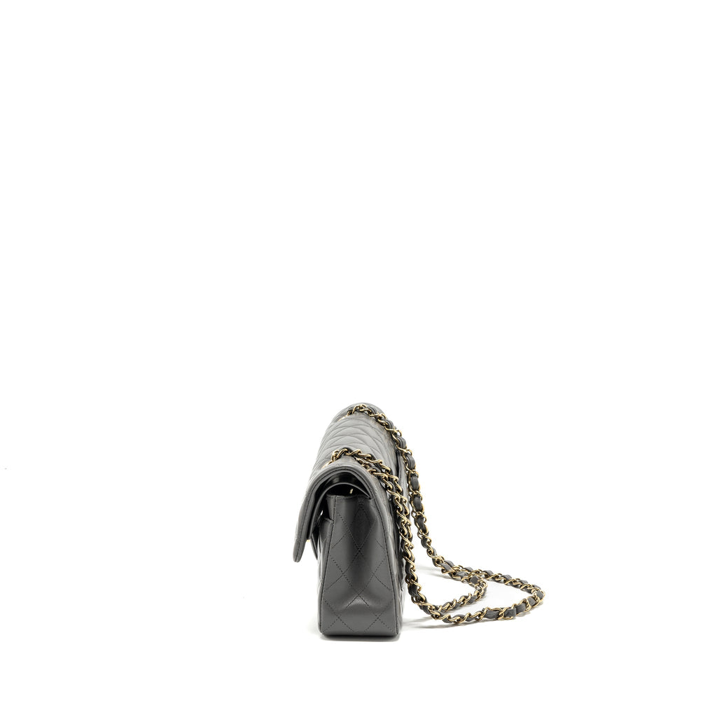 chanel-22a-small-classic-double-flap-bag-lambskin-grey-lghwmicrochip-copy