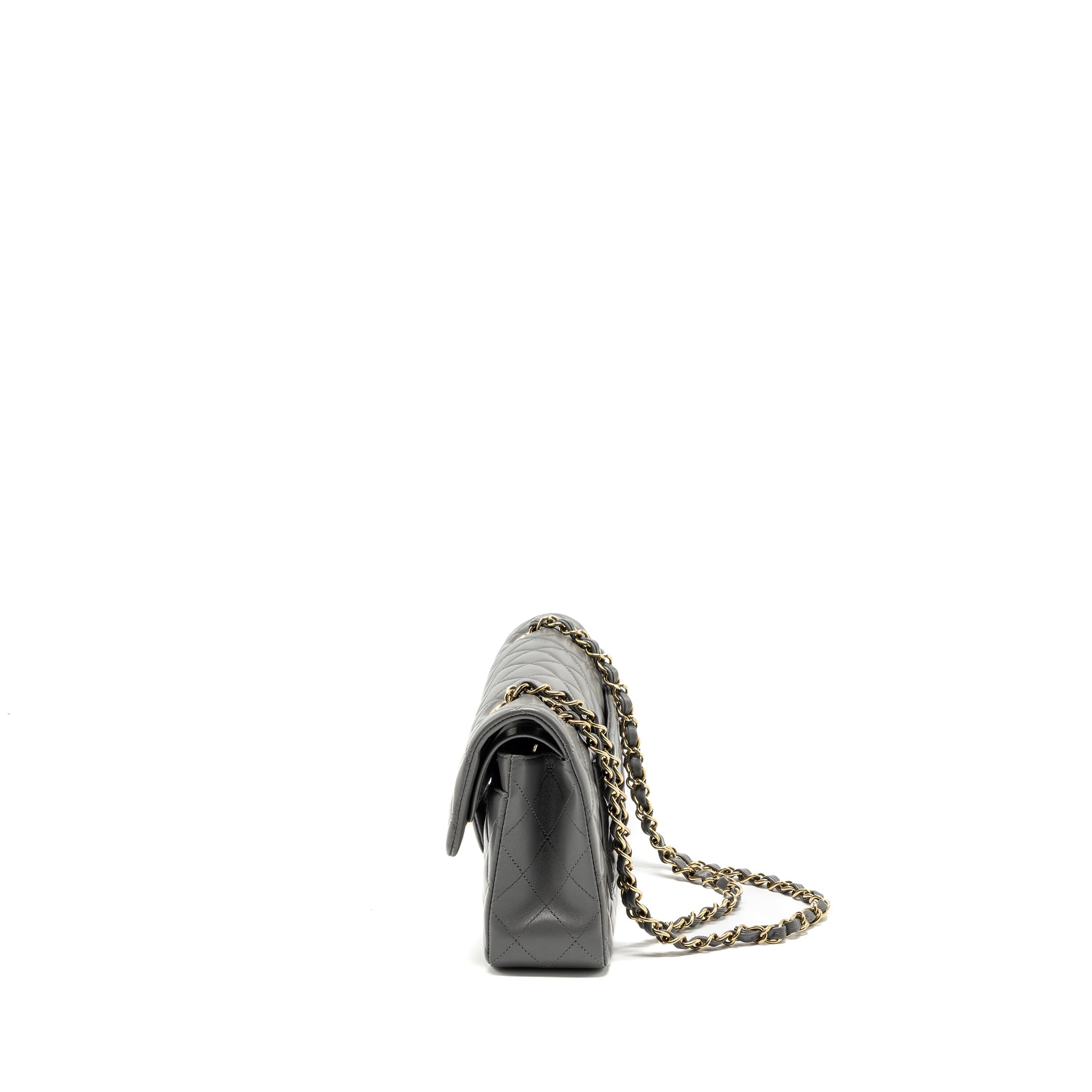 chanel-22a-small-classic-double-flap-bag-lambskin-grey-lghwmicrochip-copy