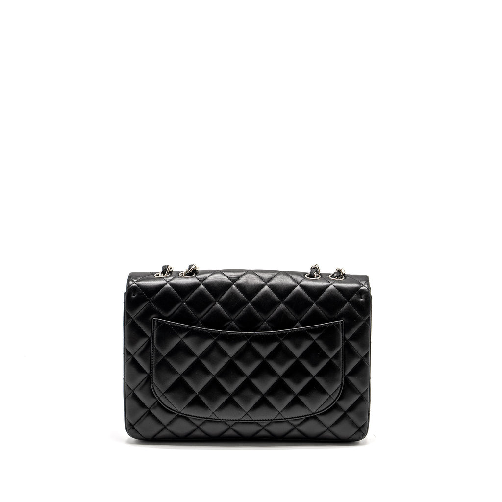 chanel-classic-single-flap-bag-lambskin-black-shw