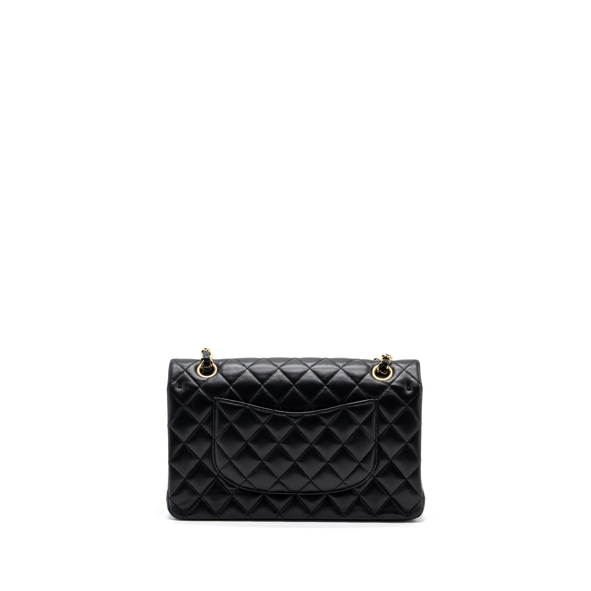 chanel-medium-classic-double-flap-bag-lambskin-black-ghw-3