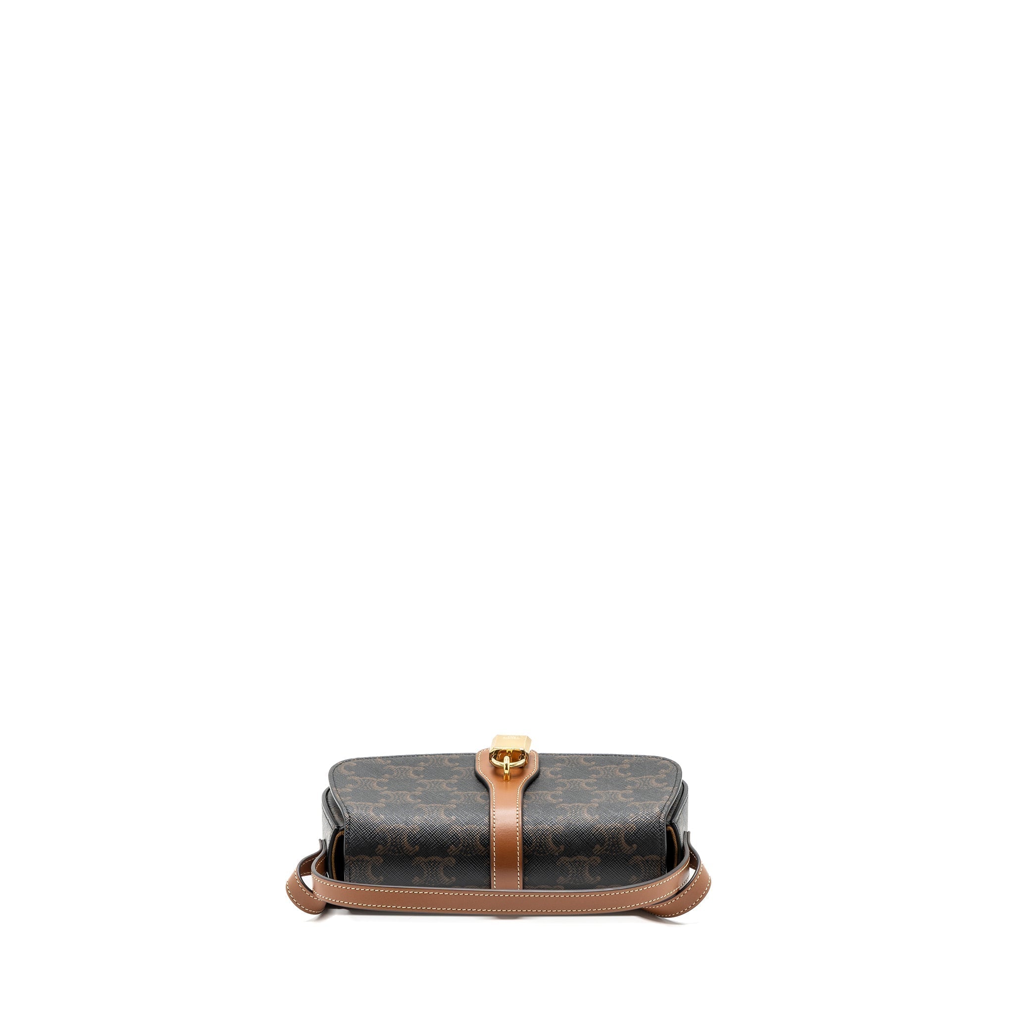 celine-clutch-on-strap-tabou-triomphe-canvas-calfskin-tan-ghw