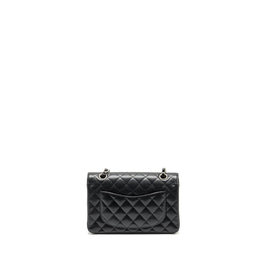 chanel-small-classic-double-flap-bag-caviar-black-shwmicrochip-3