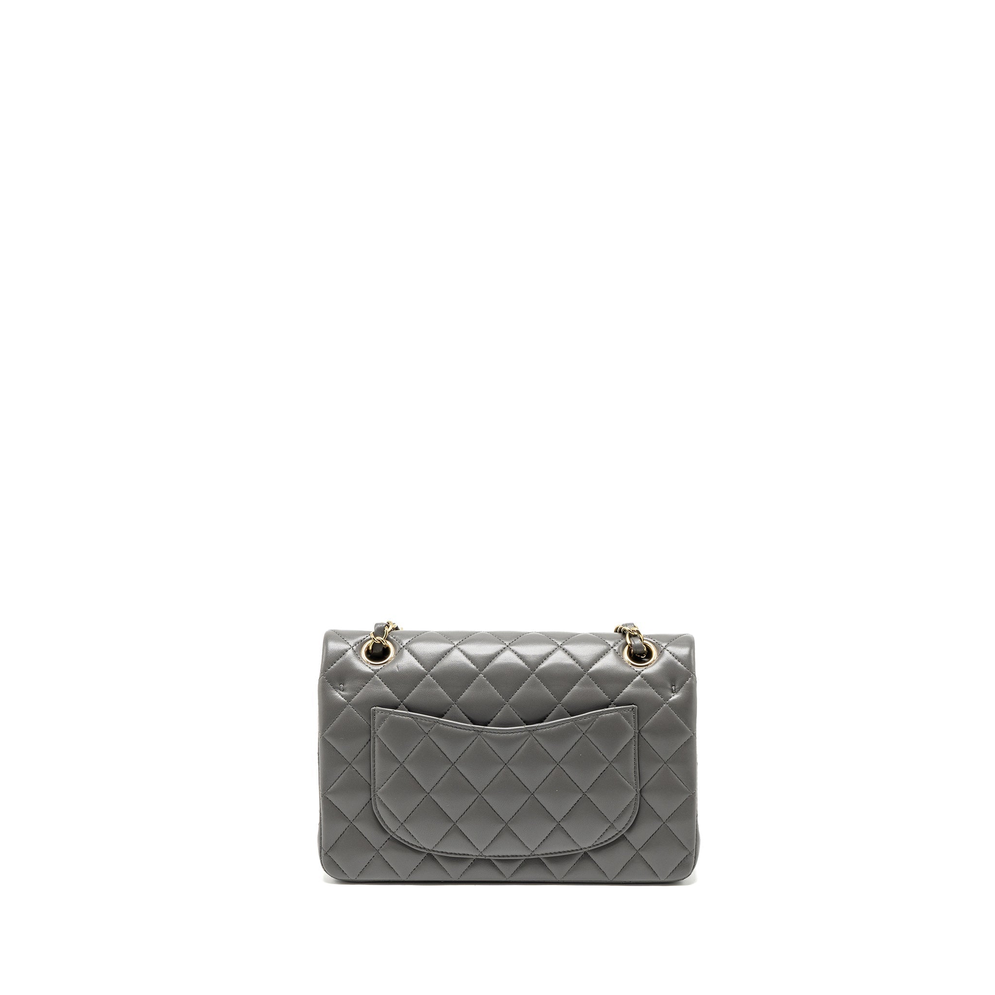chanel-22a-small-classic-double-flap-bag-lambskin-grey-lghwmicrochip-copy