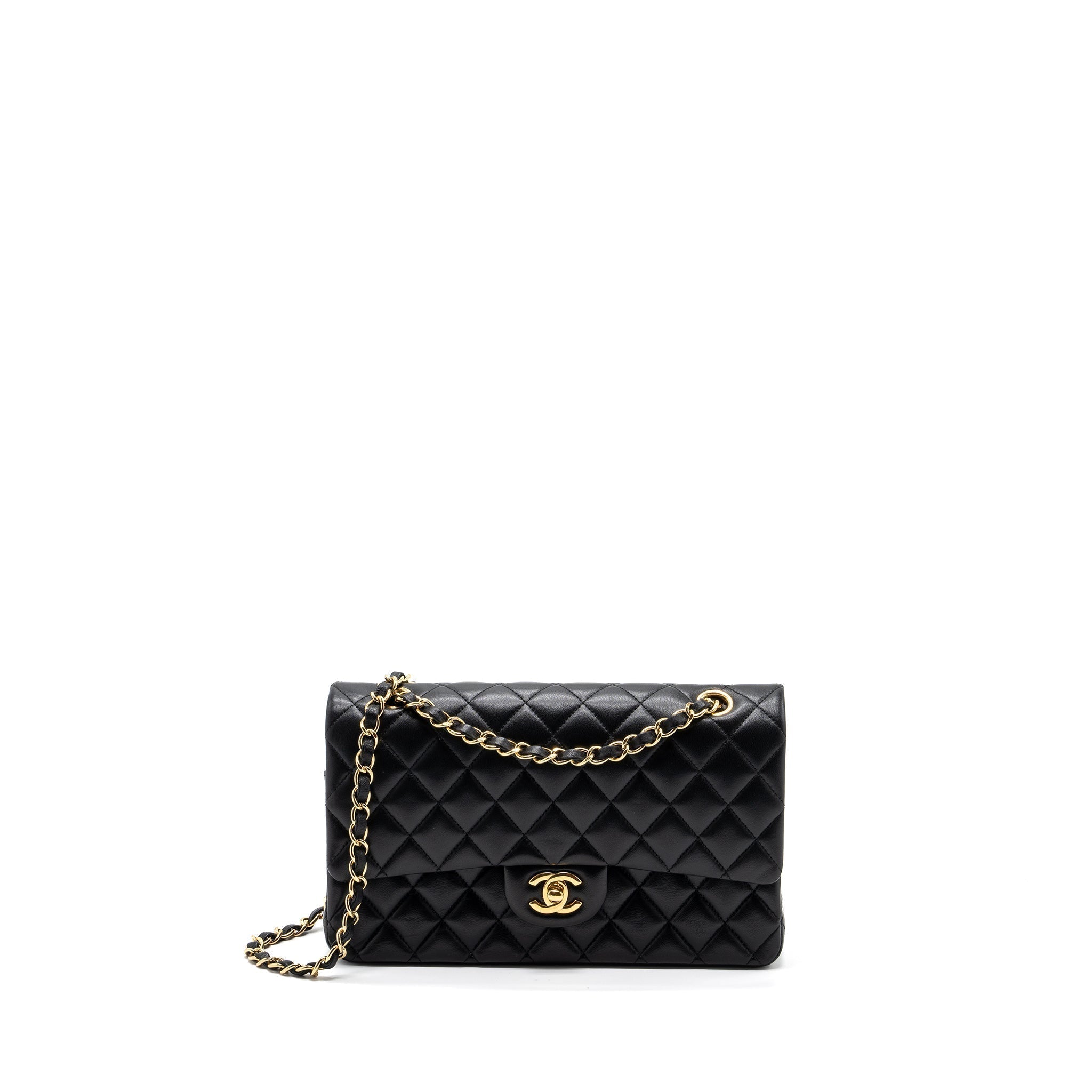 chanel-medium-classic-double-flap-bag-lambskin-black-ghw-3