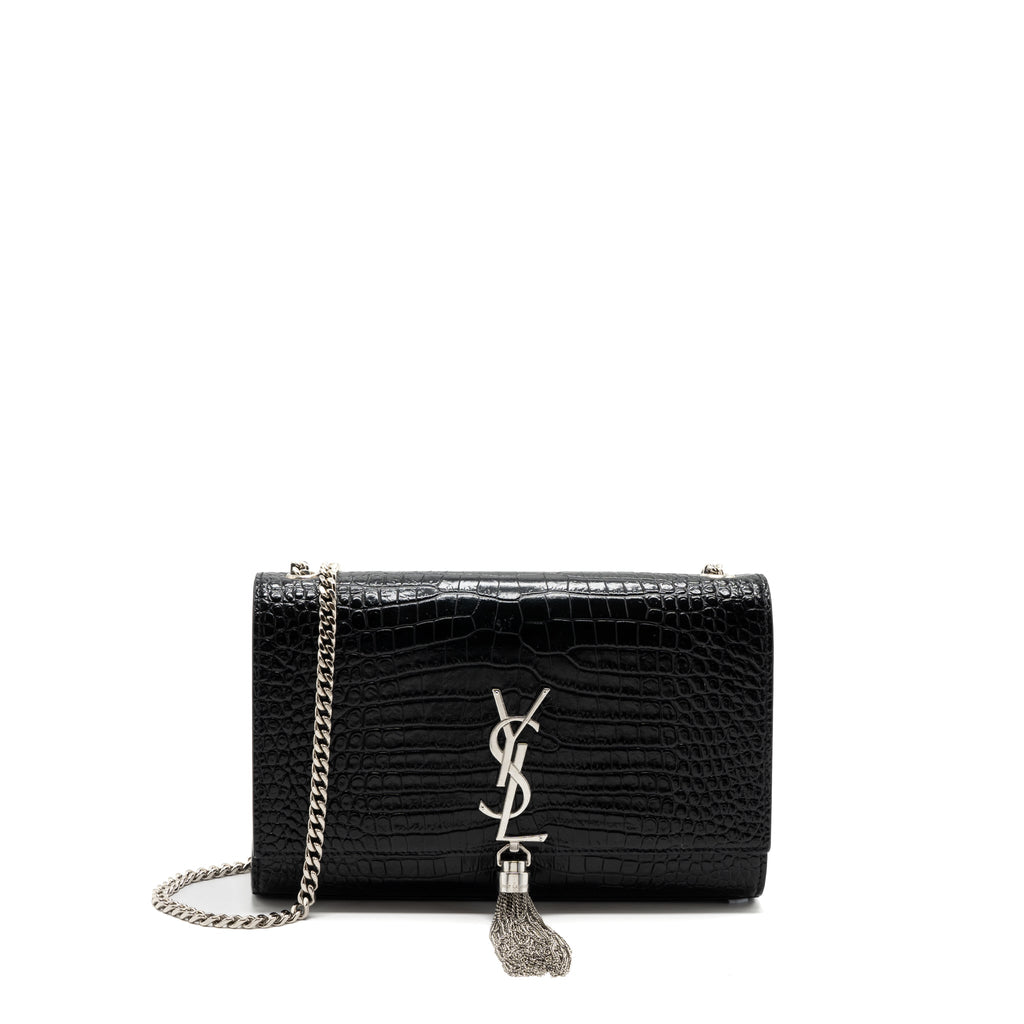 saint-laurent-ysl-kate-tassel-croc-embossed-calfskin-black-shw