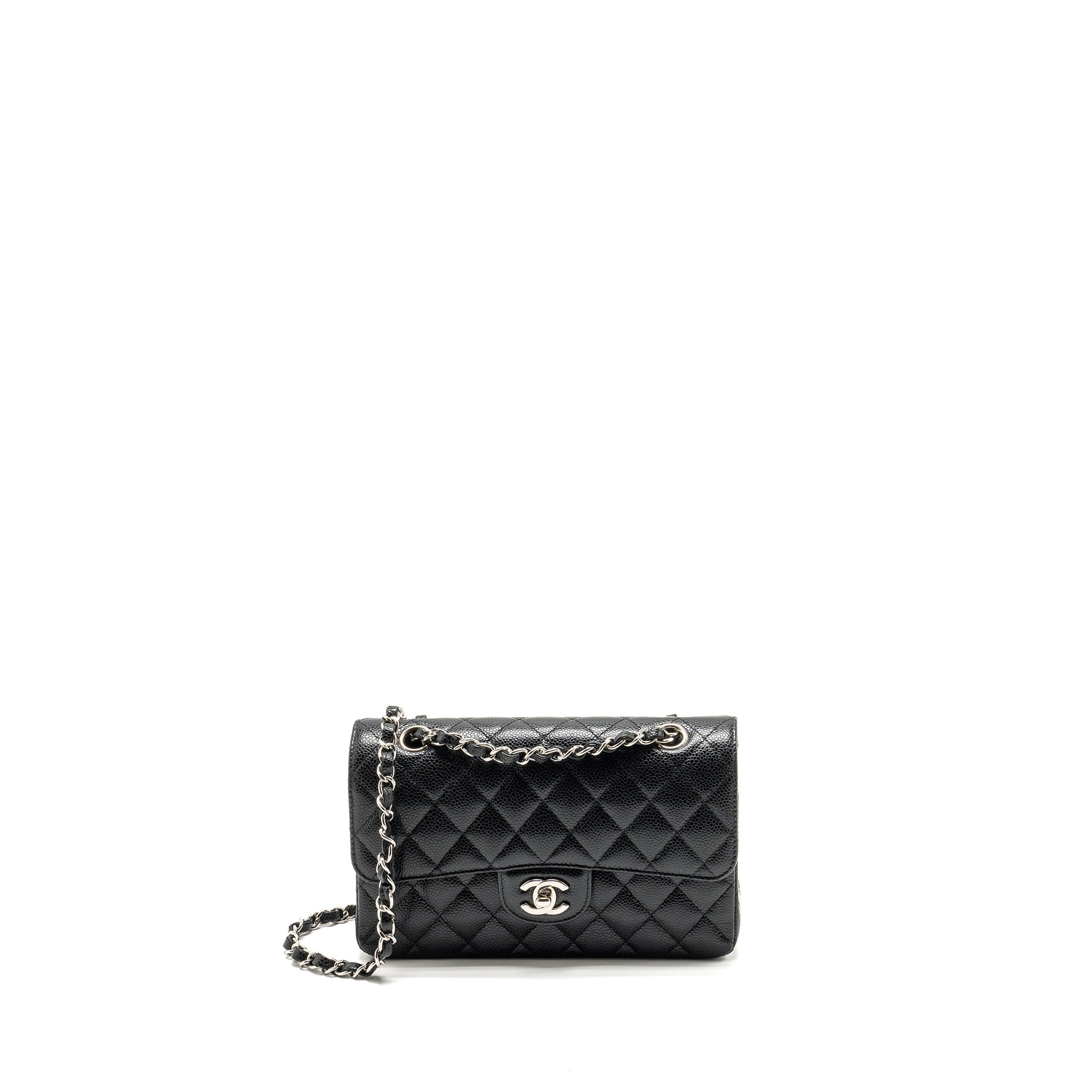 chanel-small-classic-double-flap-bag-caviar-black-shwmicrochip-3