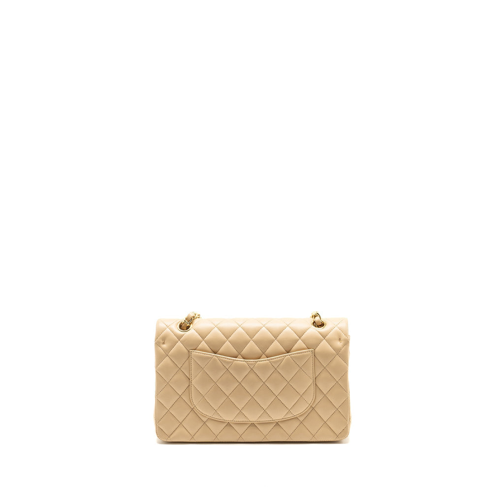 chanel-medium-classic-double-flat-bag-lambskin-beige-ghw