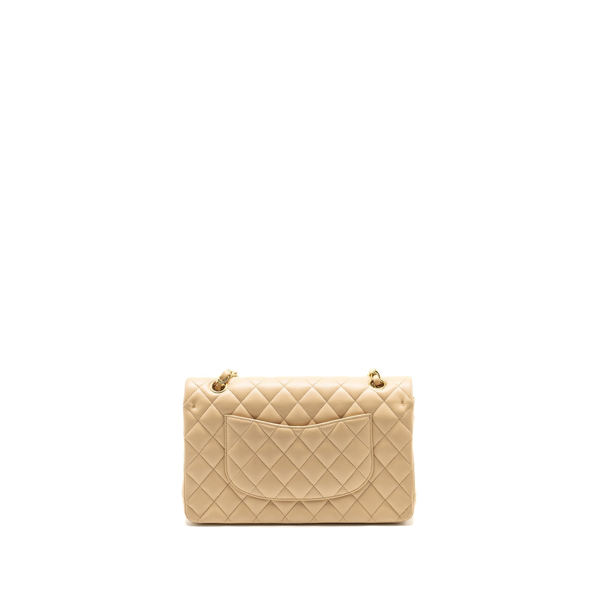 chanel-medium-classic-double-flat-bag-lambskin-beige-ghw