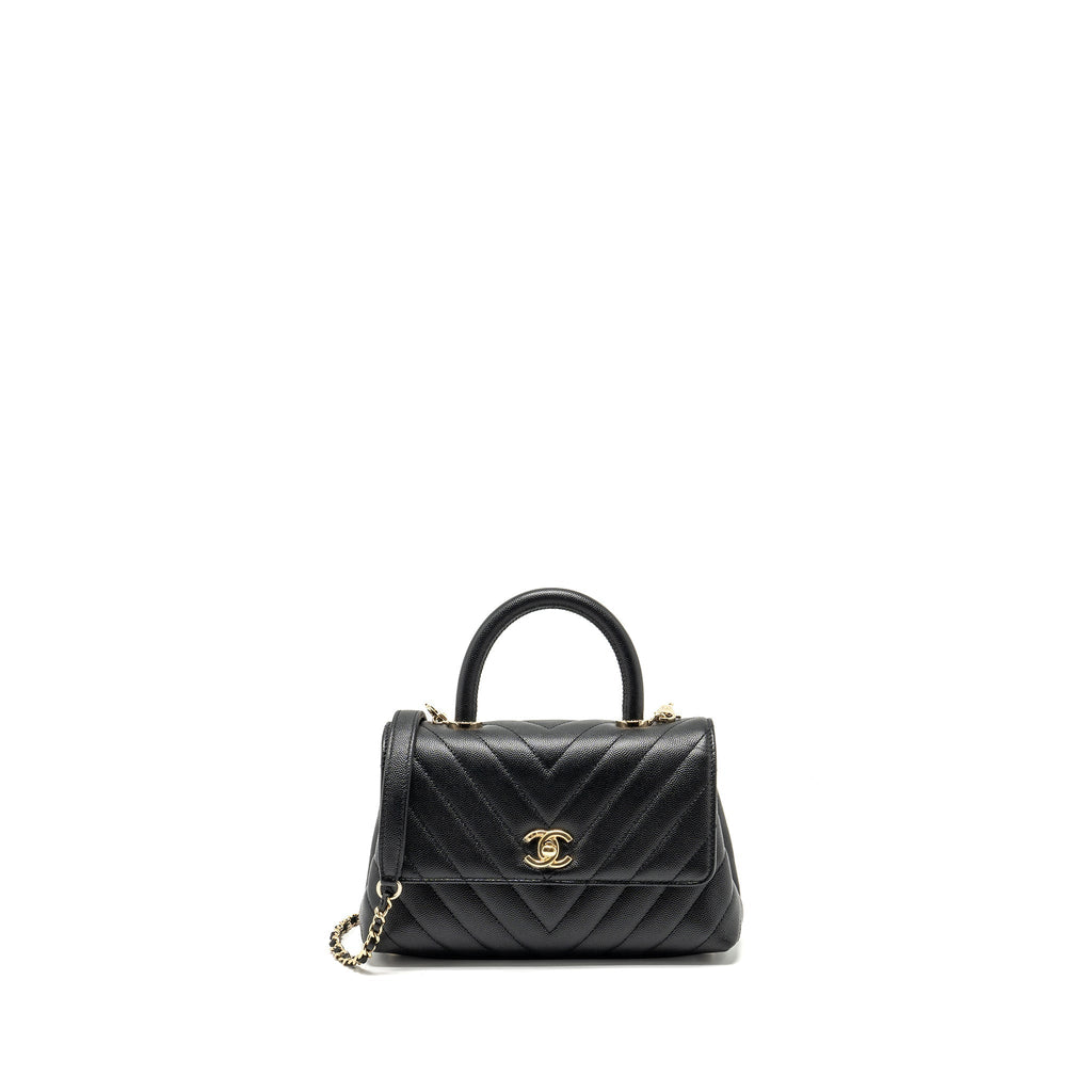 chanel-small-coco-handle-chevron-caviar-black-lghw-1