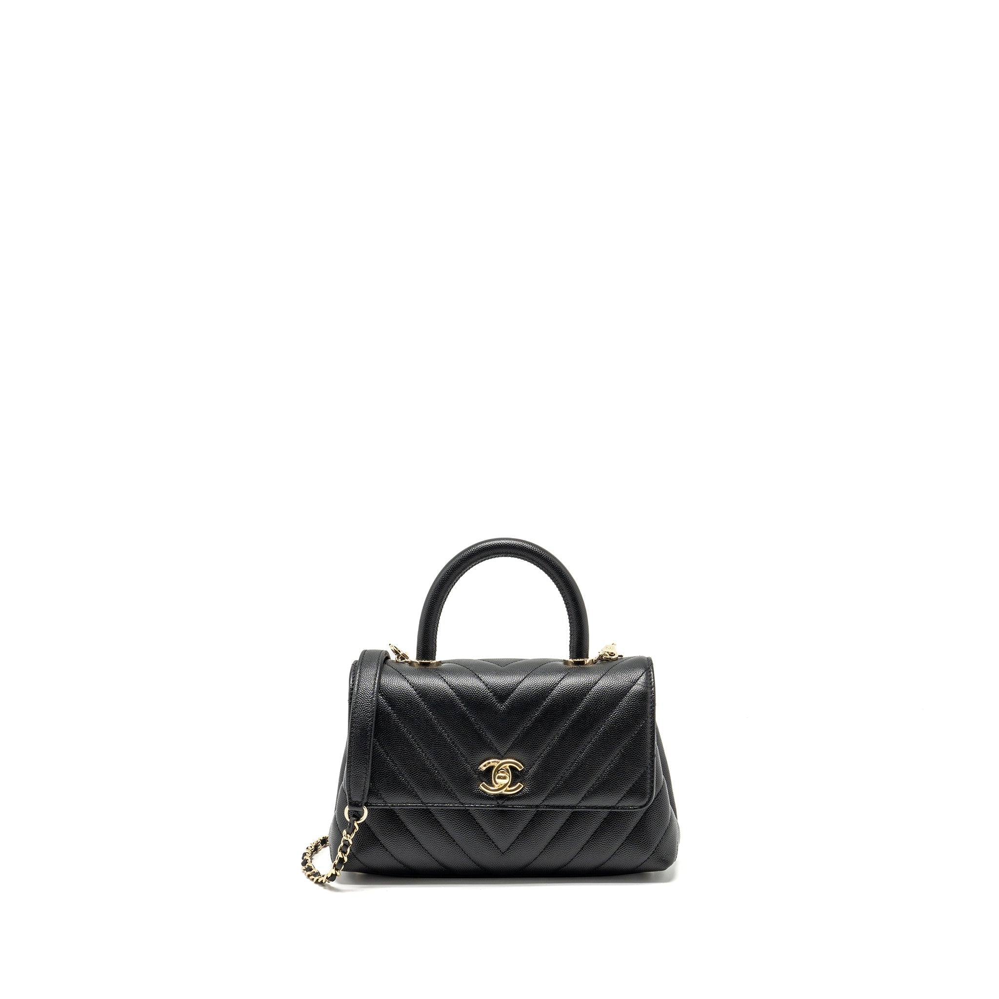 chanel-small-coco-handle-chevron-caviar-black-lghw-1