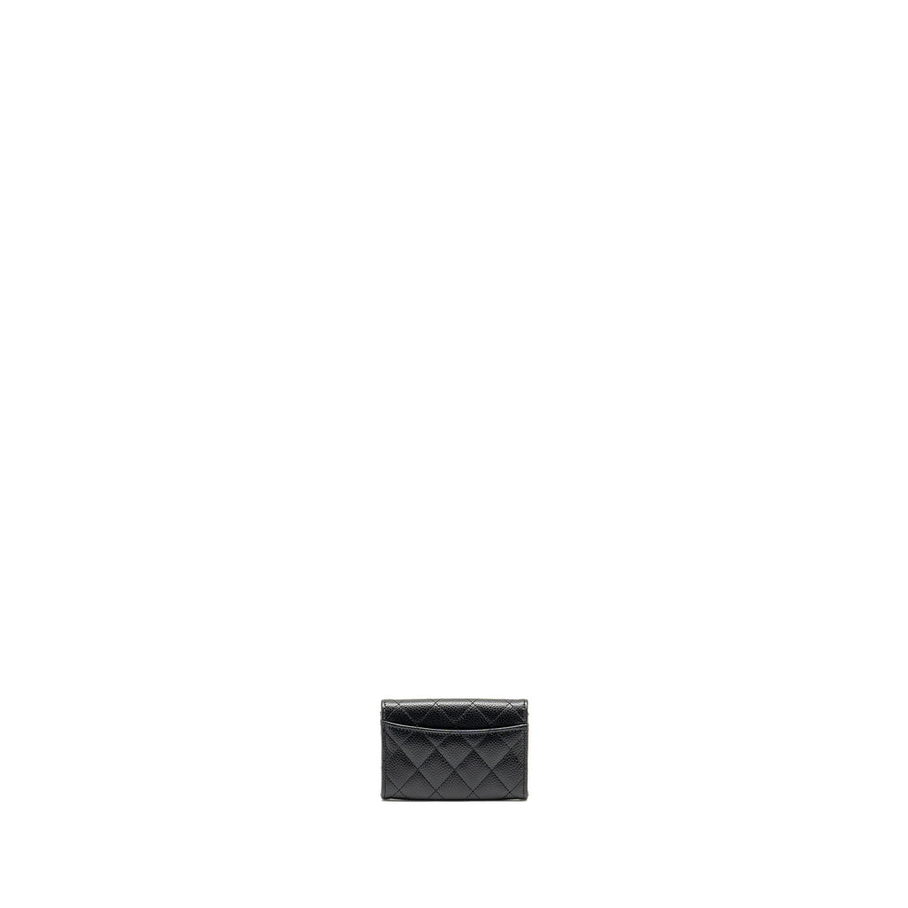 chanel-classic-flap-card-holder-caviar-black-shw-microchip-4