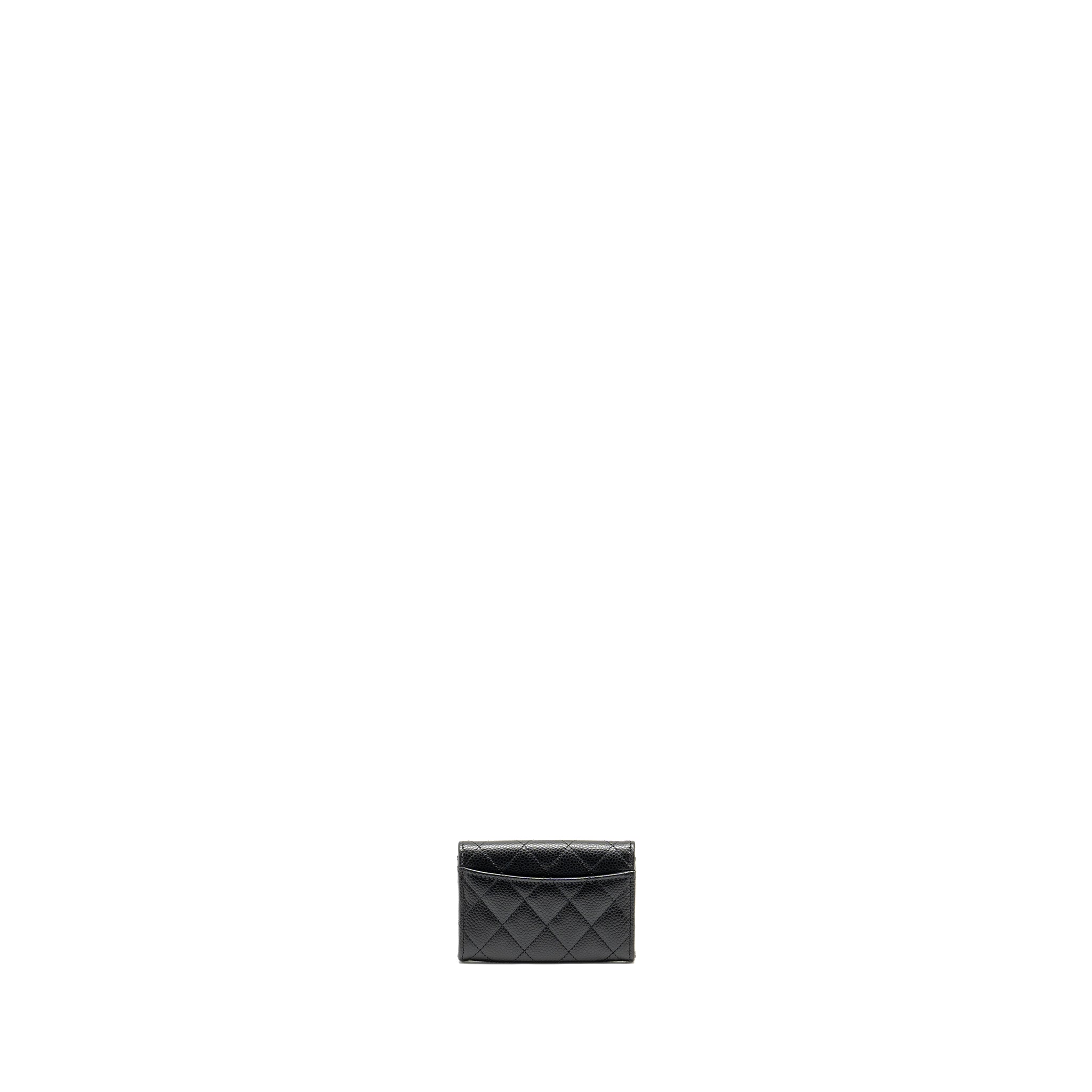 chanel-classic-flap-card-holder-caviar-black-shw-microchip-4