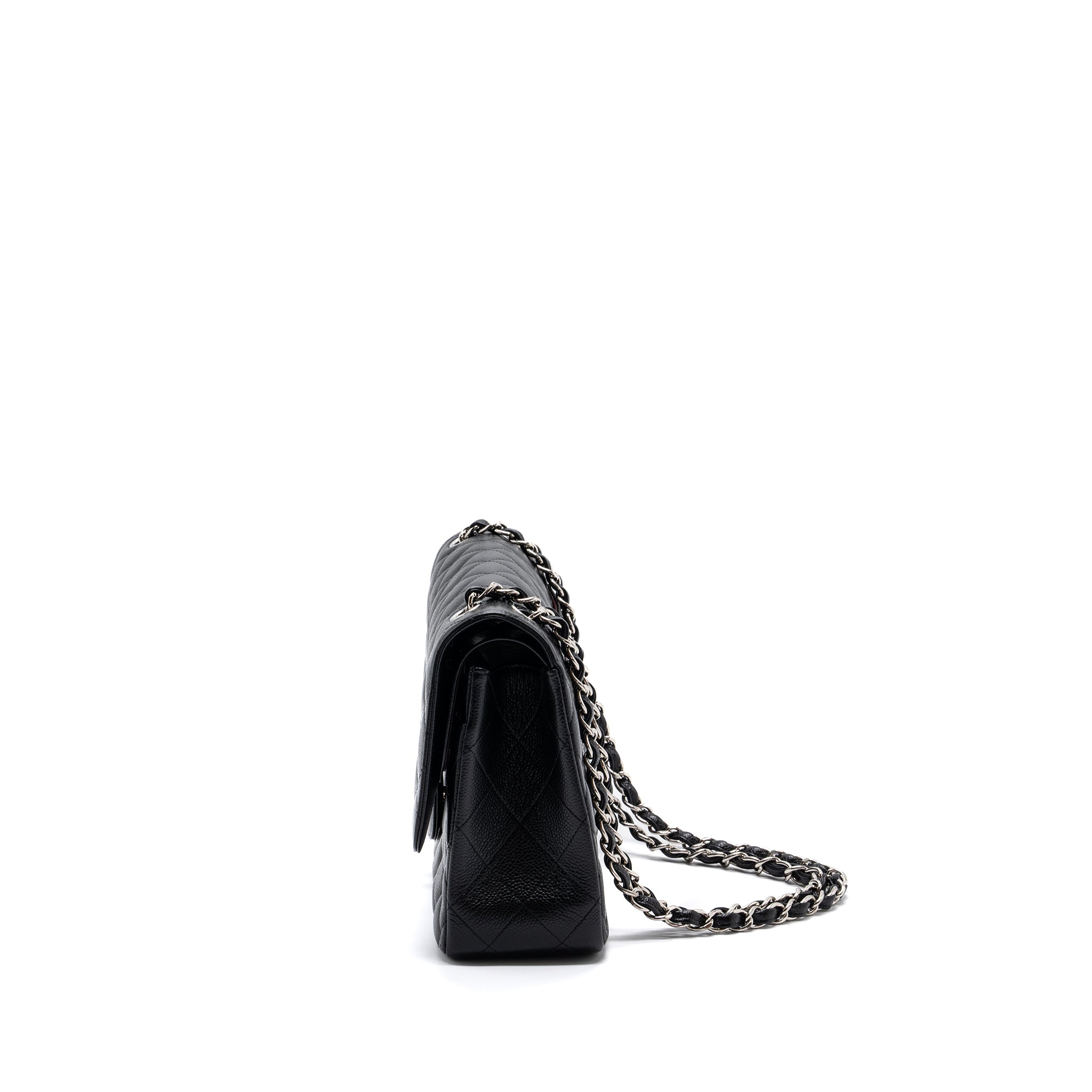 chanel-classic-double-flap-jumbo-caviar-black-shw