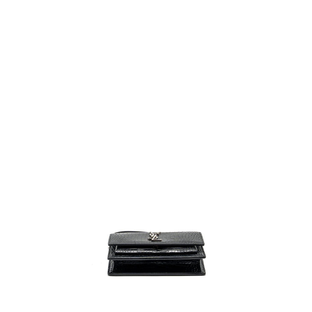 saint-laurent-ysl-sunset-bag-crocodile-embossed-calfskin-black-shw