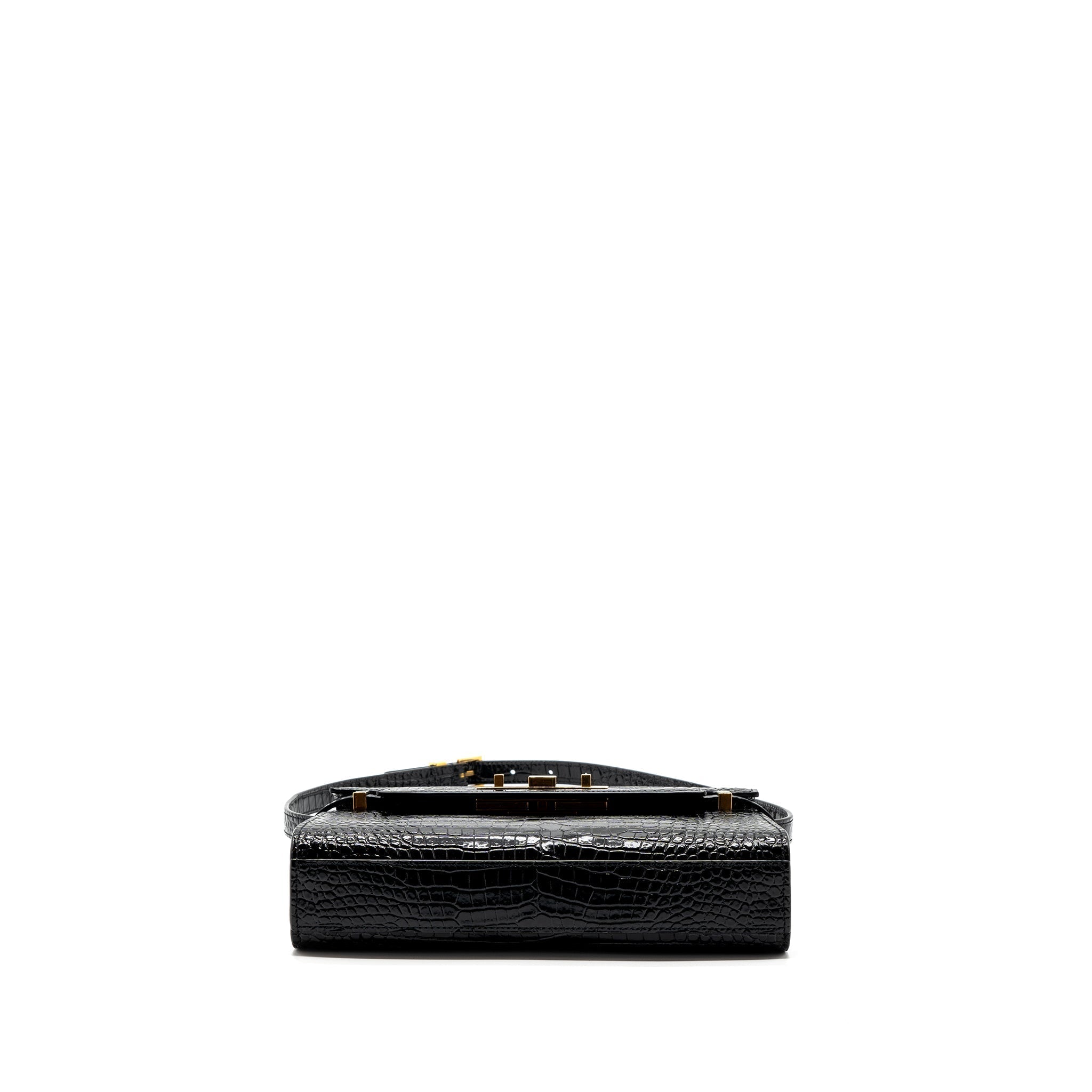 saint-laurent-manhattan-shoulder-bag-crocodile-embossed-black-ghw-1