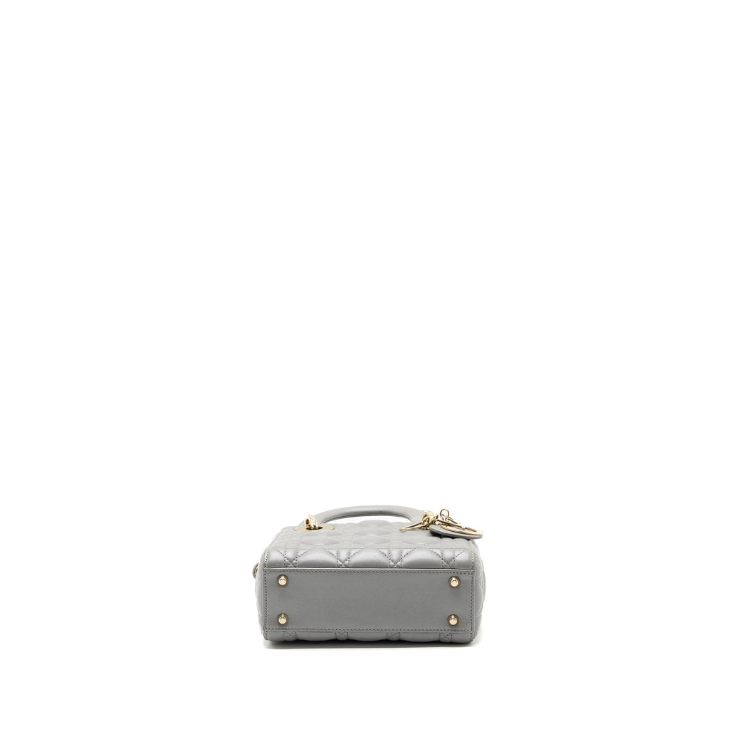 dior-mini-lady-dior-lambskin-grey-lghw-2