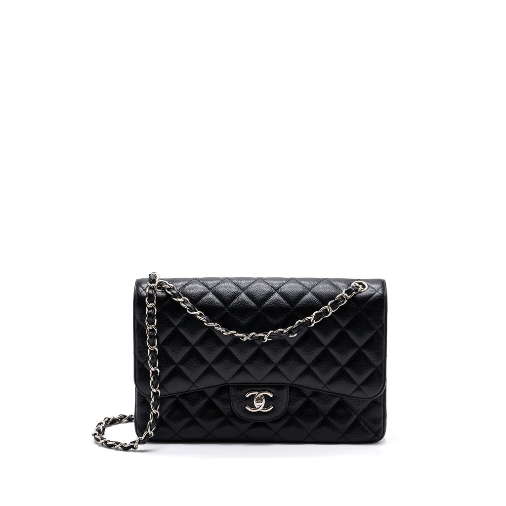 chanel-classic-double-flap-jumbo-caviar-black-shw