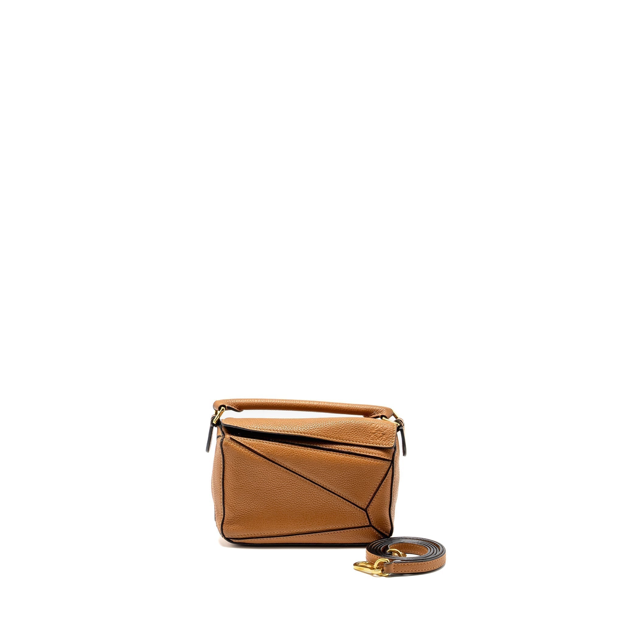 loewe-mini-puzzle-bag-calfskin-tan-ghw