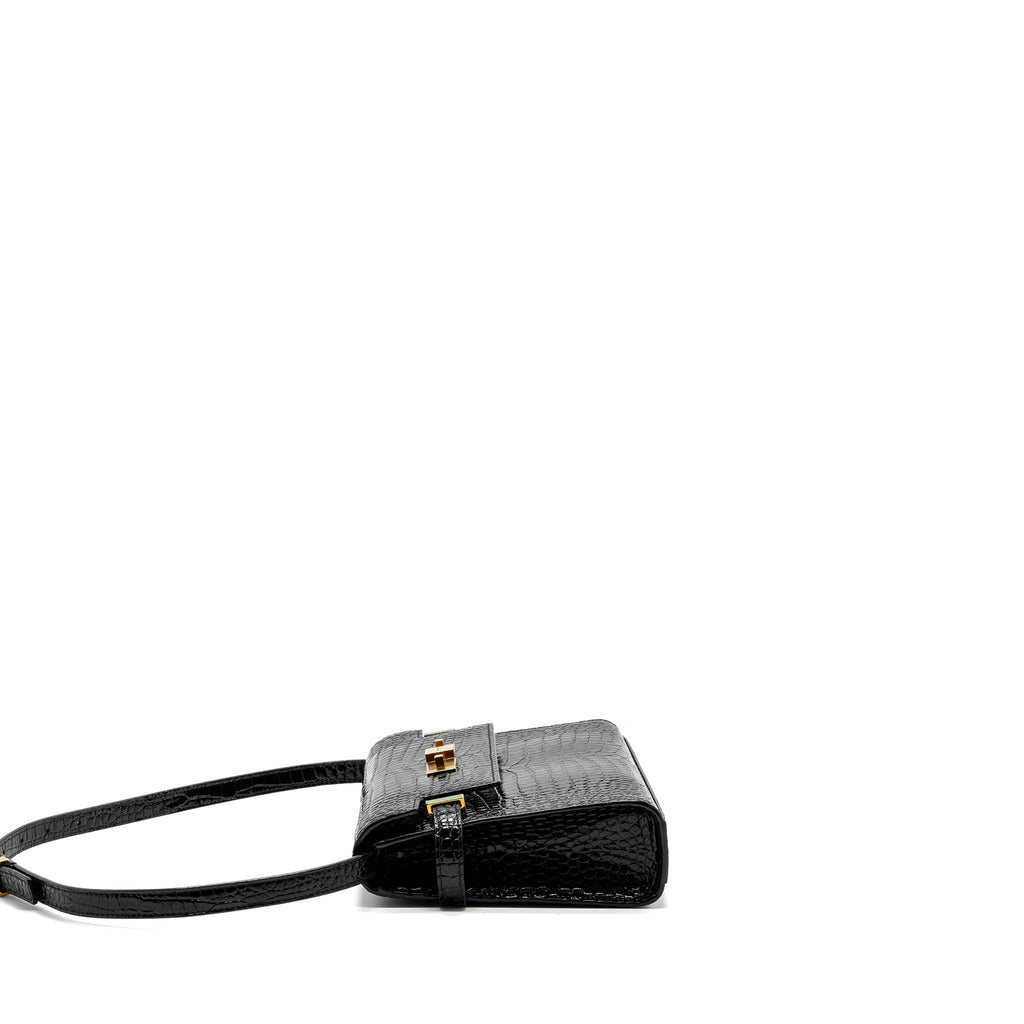 saint-laurent-manhattan-shoulder-bag-crocodile-embossed-black-ghw-1