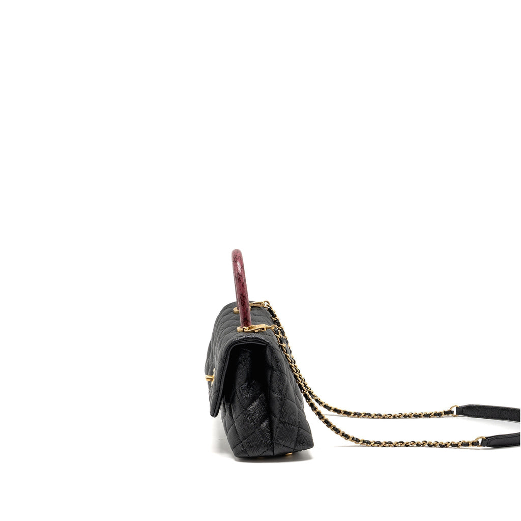 chanel-small-coco-handle-with-snake-embossed-handle-caviar-black-ghw