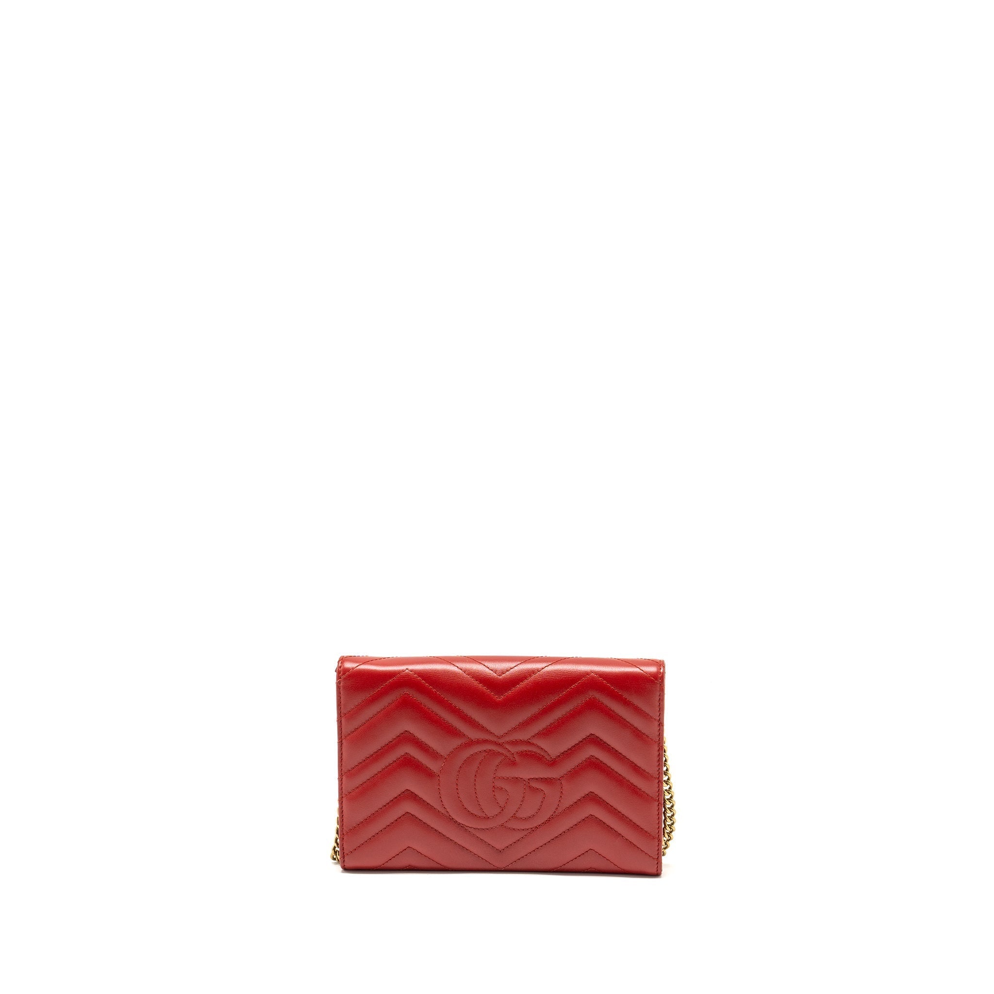 gucci-marmont-flap-wallet-with-chain-calfskin-red-ghw