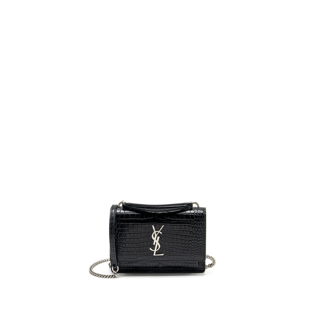 saint-laurent-ysl-sunset-bag-crocodile-embossed-calfskin-black-shw