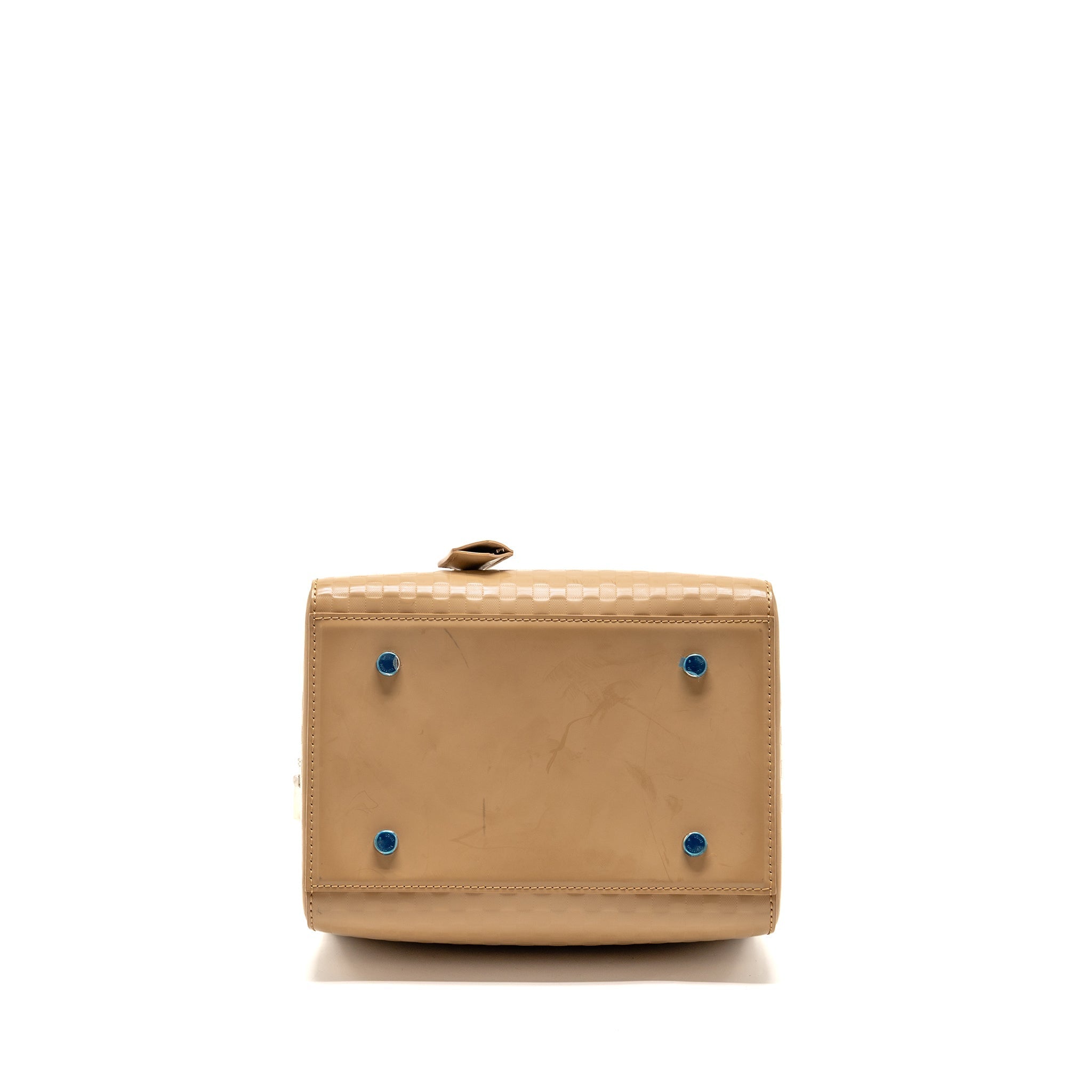 louis-vuitton-speedy-cube-mm-damier-facette-patent-leather-beige-shw-copy