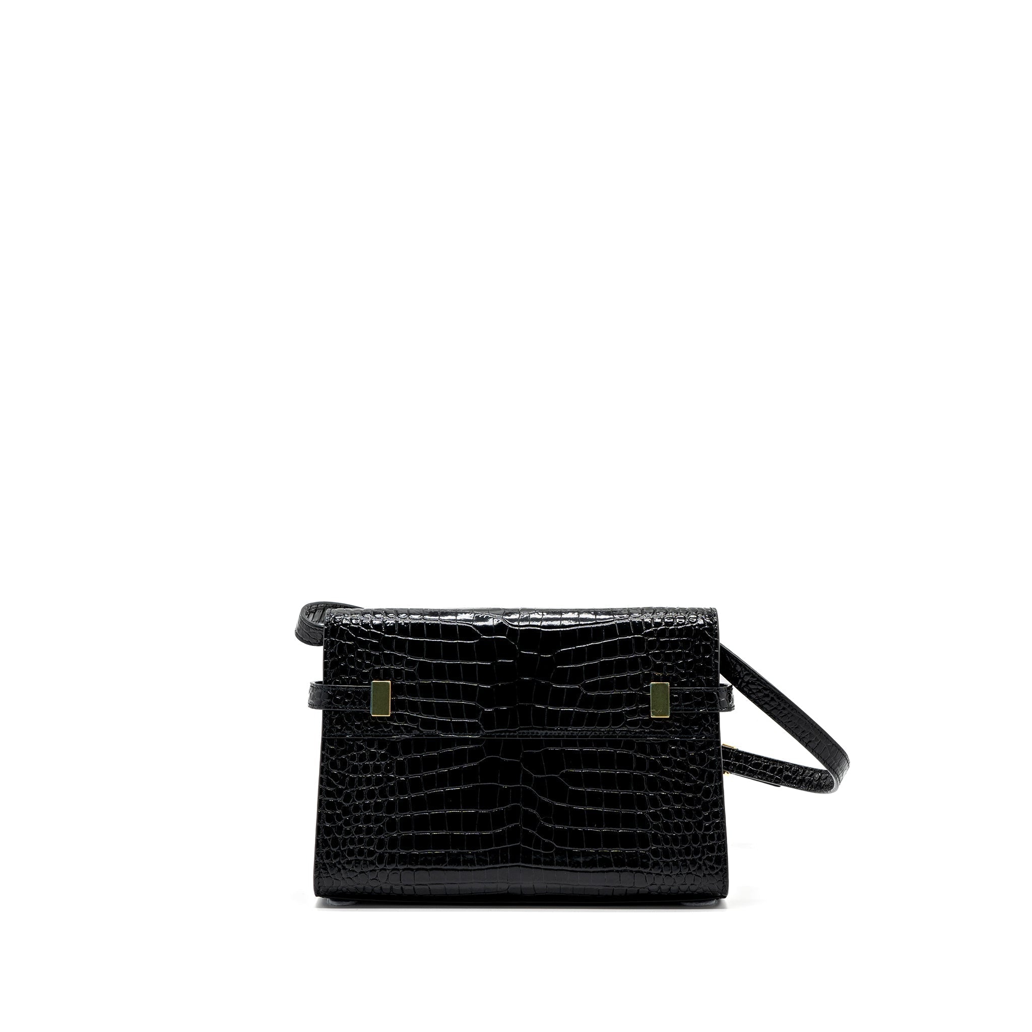 saint-laurent-manhattan-shoulder-bag-crocodile-embossed-black-ghw-1