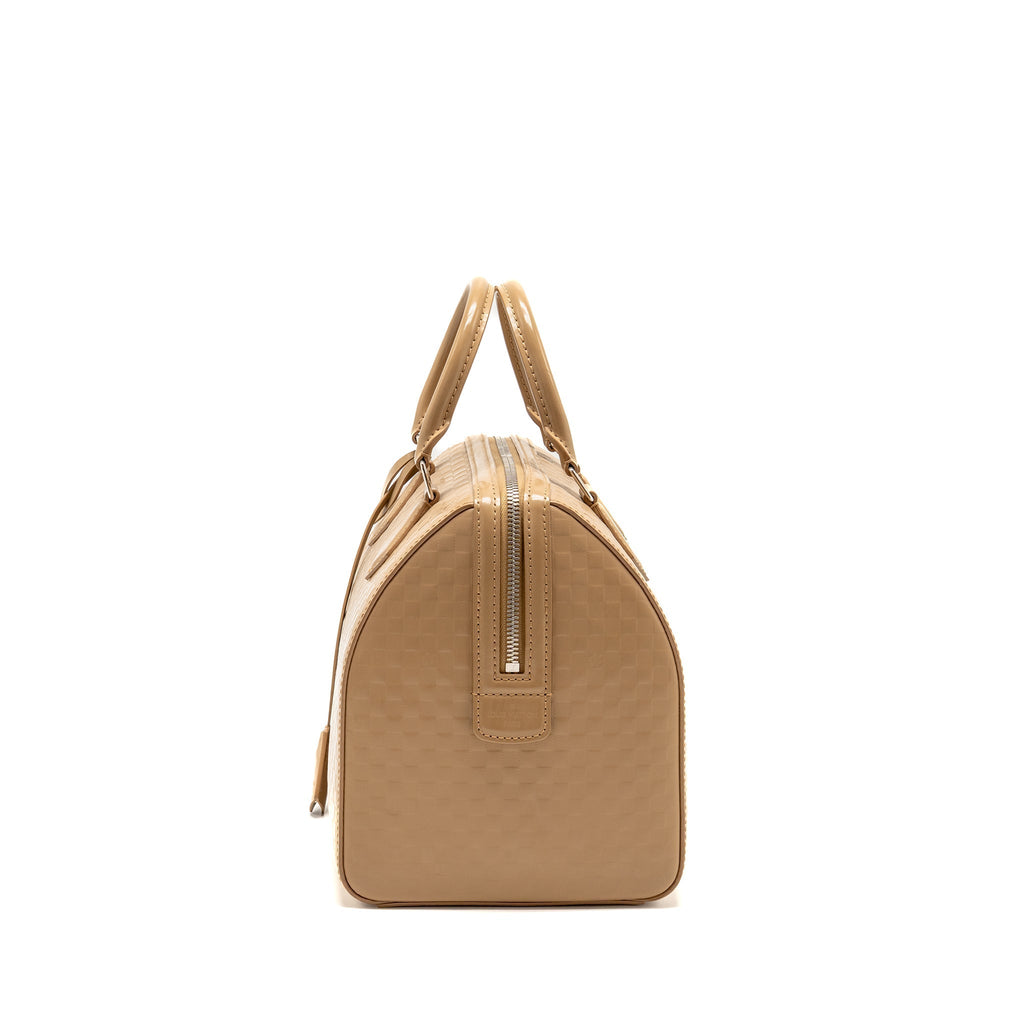 louis-vuitton-speedy-cube-mm-damier-facette-patent-leather-beige-shw-copy
