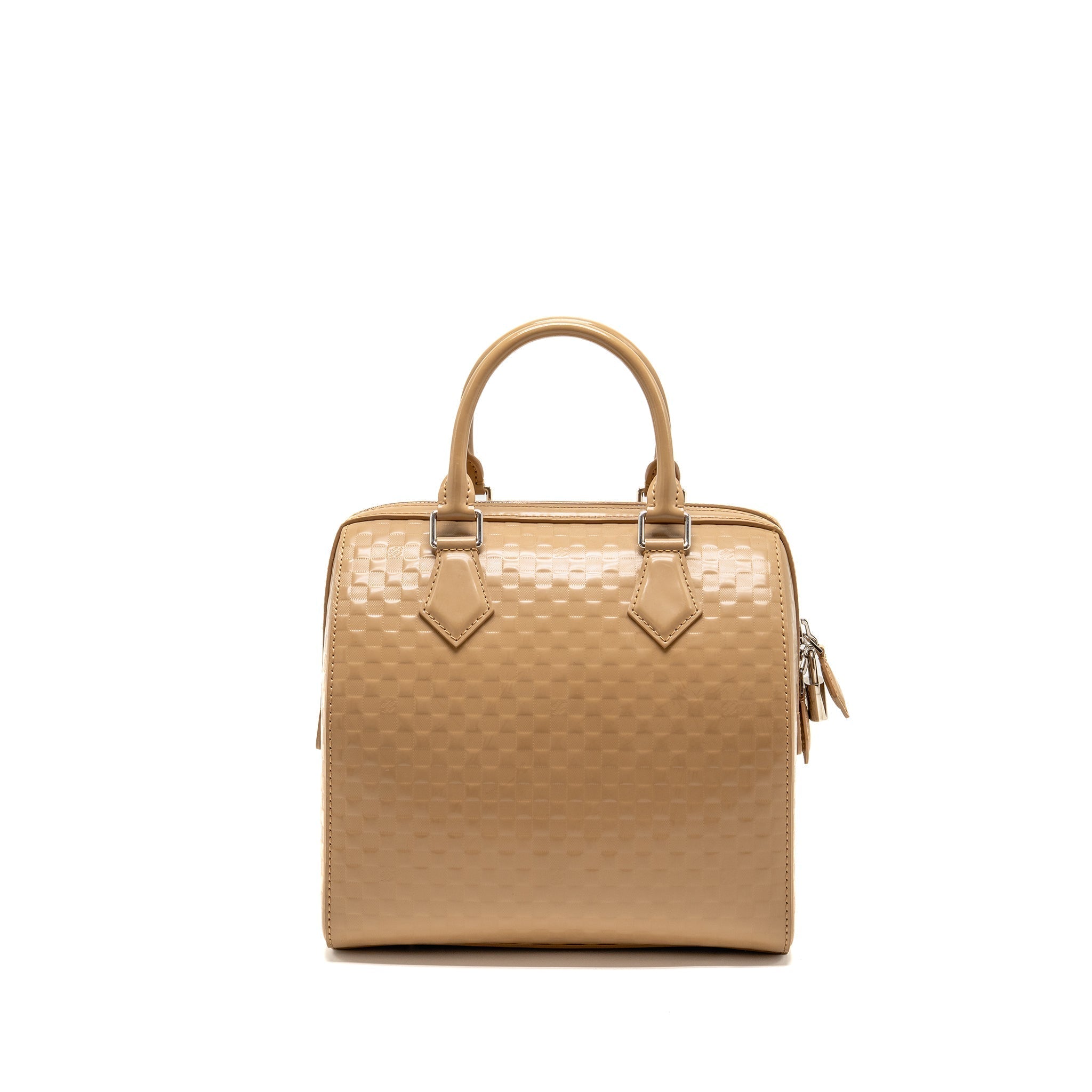 louis-vuitton-speedy-cube-mm-damier-facette-patent-leather-beige-shw-copy