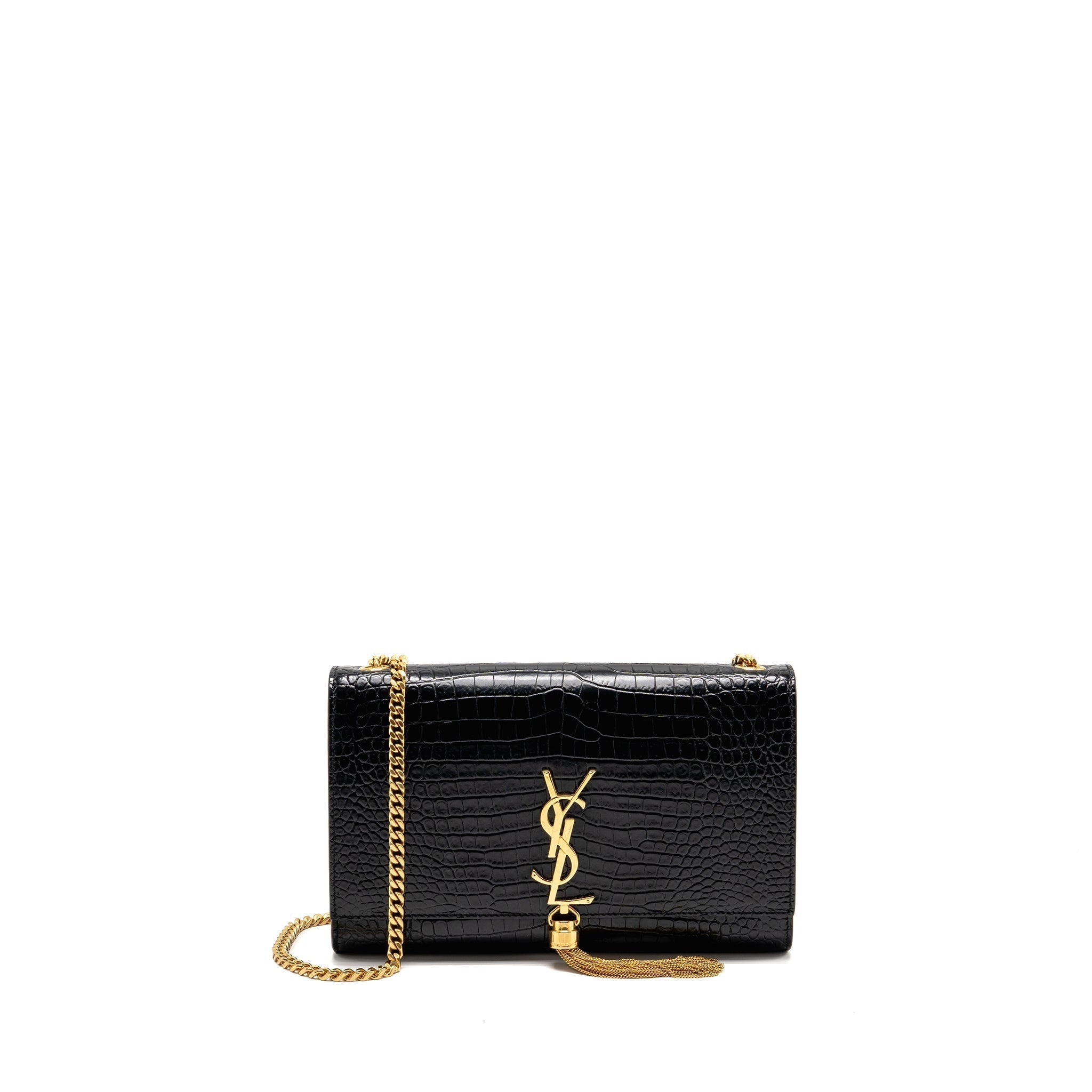 saint-laurent-ysl-medium-kate-tassel-bag-croc-embossed-calfskin-black-ghw