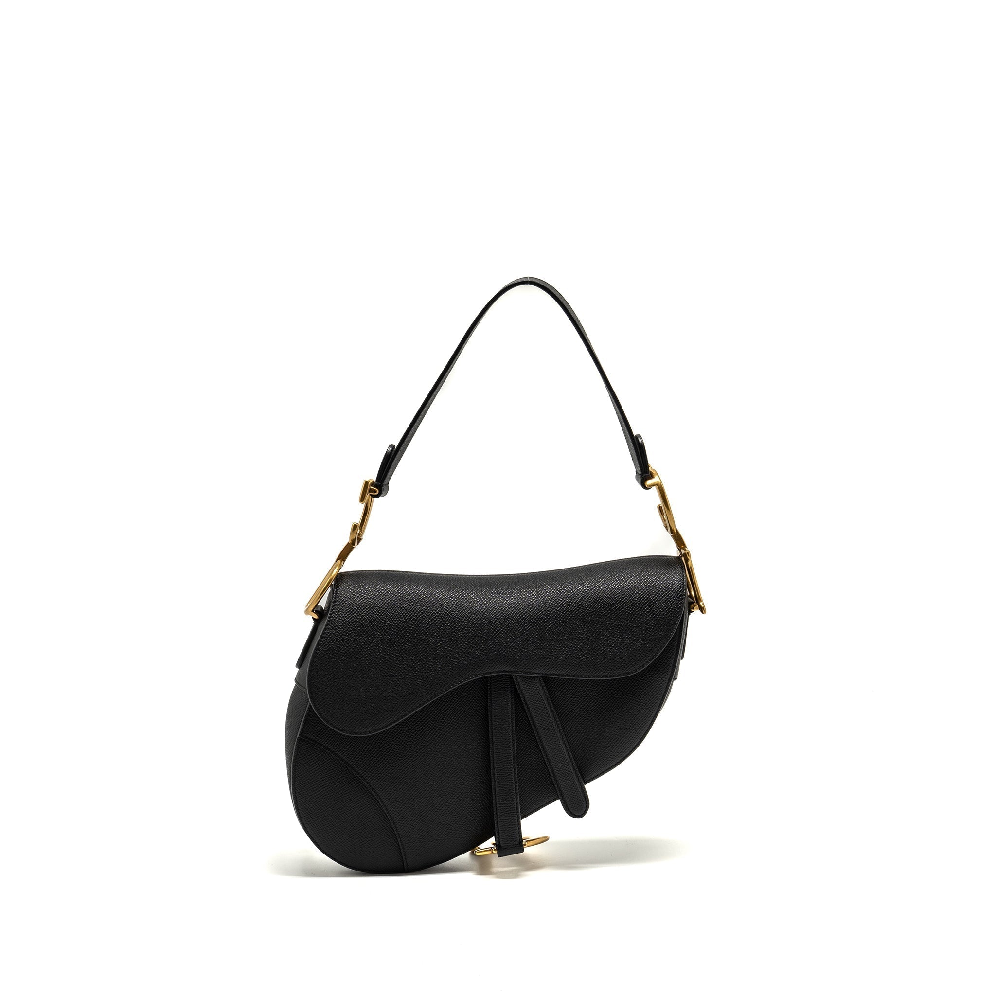 dior-medium-saddle-grained-calfskin-black-ghw