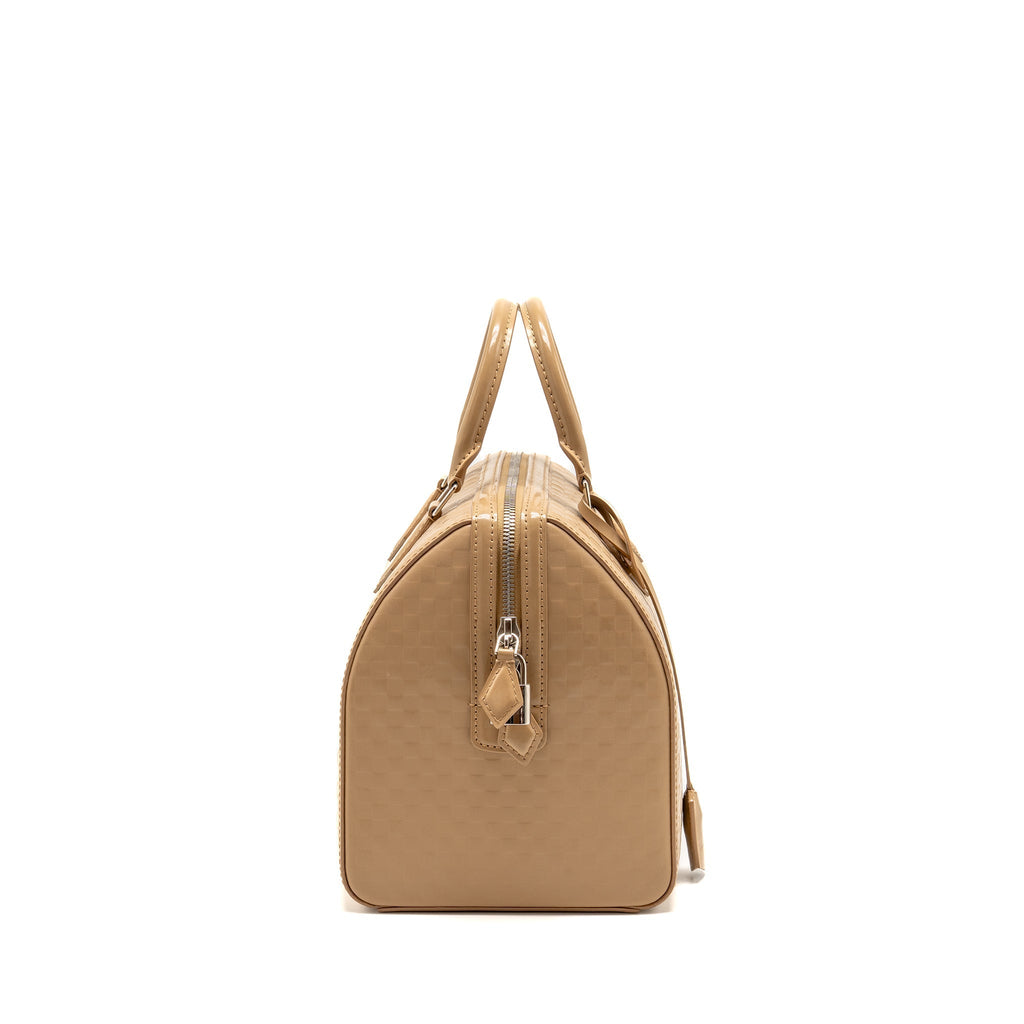 louis-vuitton-speedy-cube-mm-damier-facette-patent-leather-beige-shw-copy