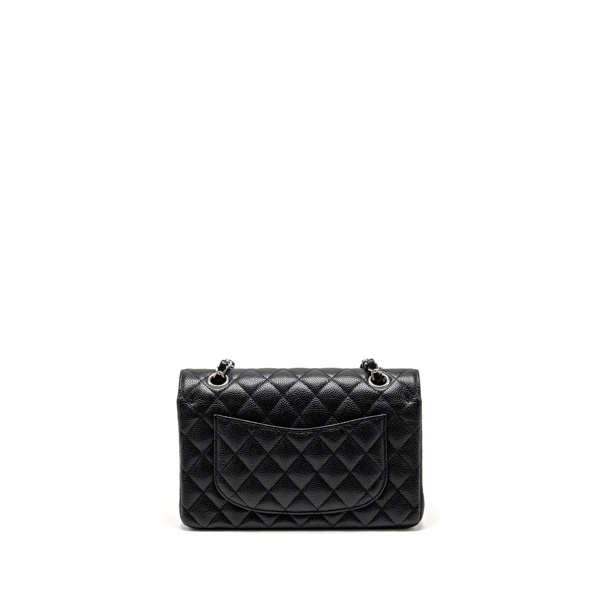 chanel-small-classic-double-flap-bag-caviar-black-shw-microchip-4