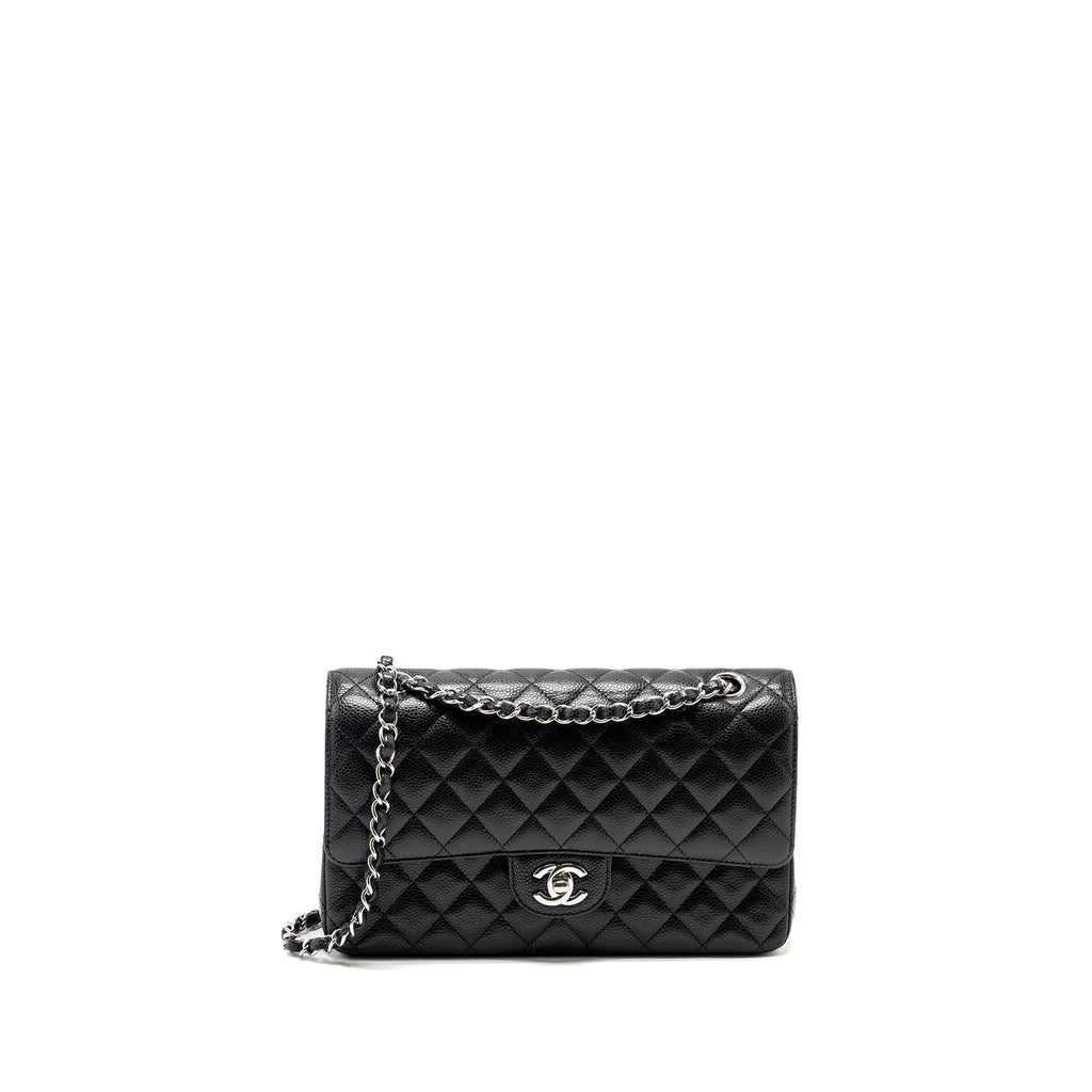 chanel-medium-classic-double-flap-bag-caviar-black-shwmicrochip