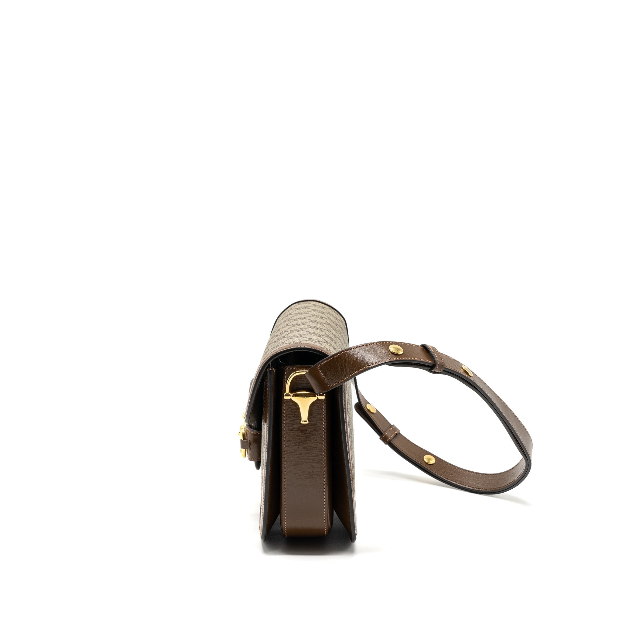 gucci-horsebit-1955-shoulder-bag-gg-supreme-canvas-leather-brown-ghw-1