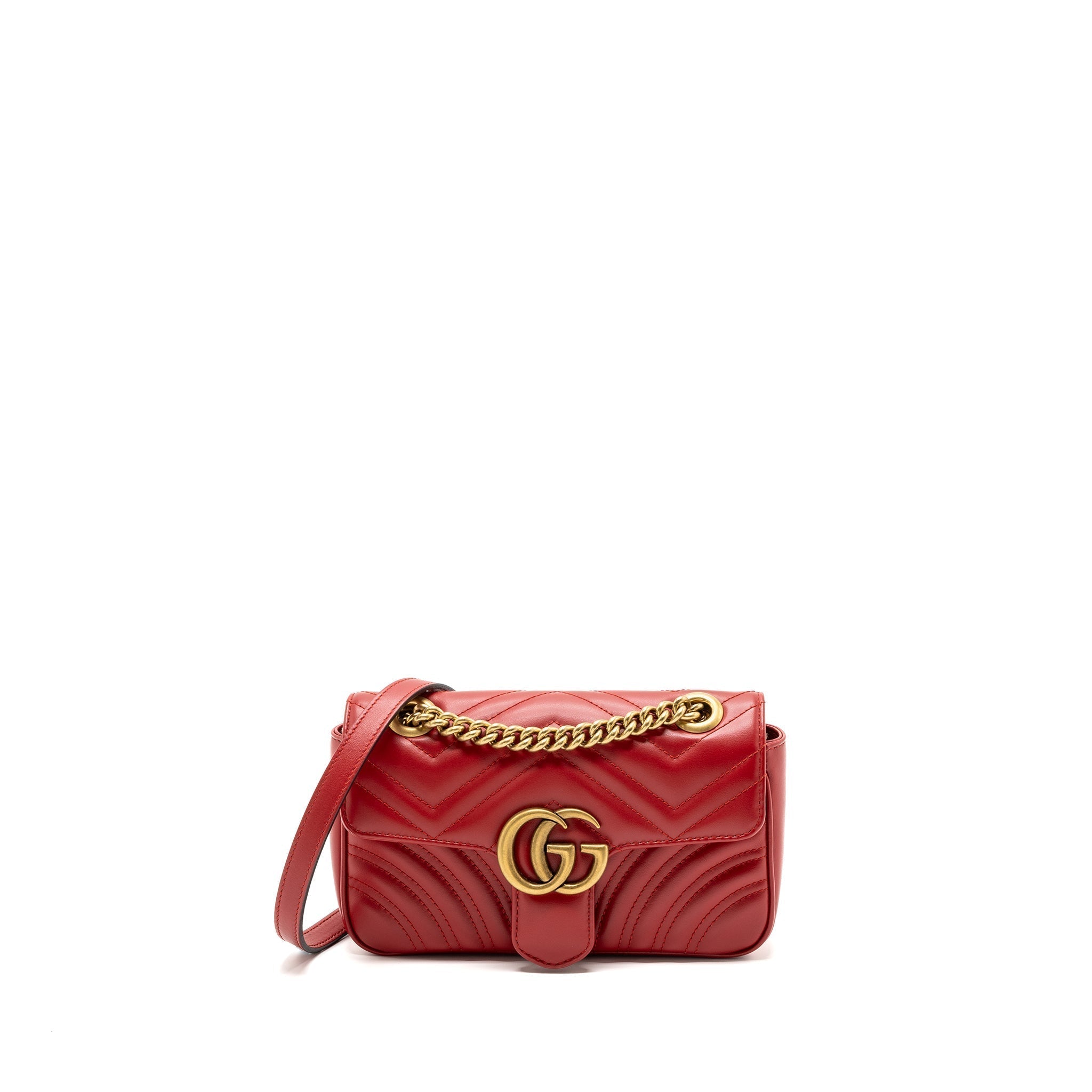 gucci-mini-gg-marmont-matelasse-calfskin-red-ghw